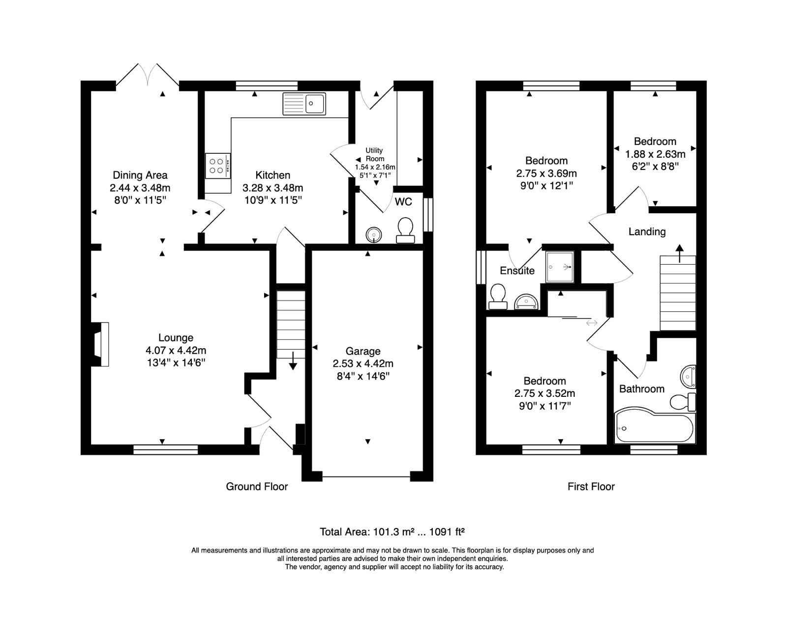 34, Jewsbury Way, Leicester floorplan