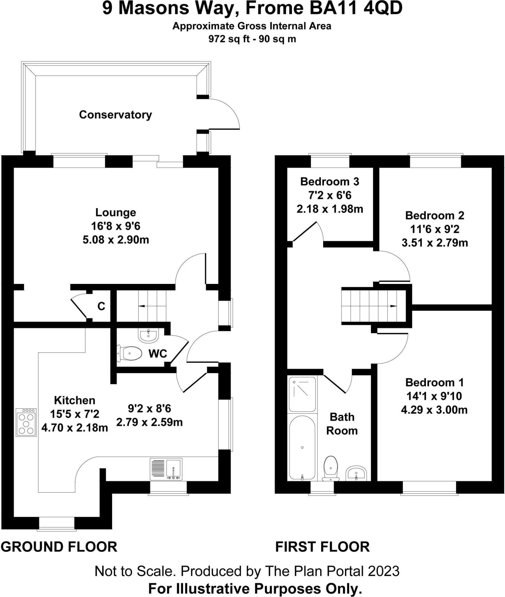 9, Masons Way, Frome floorplan