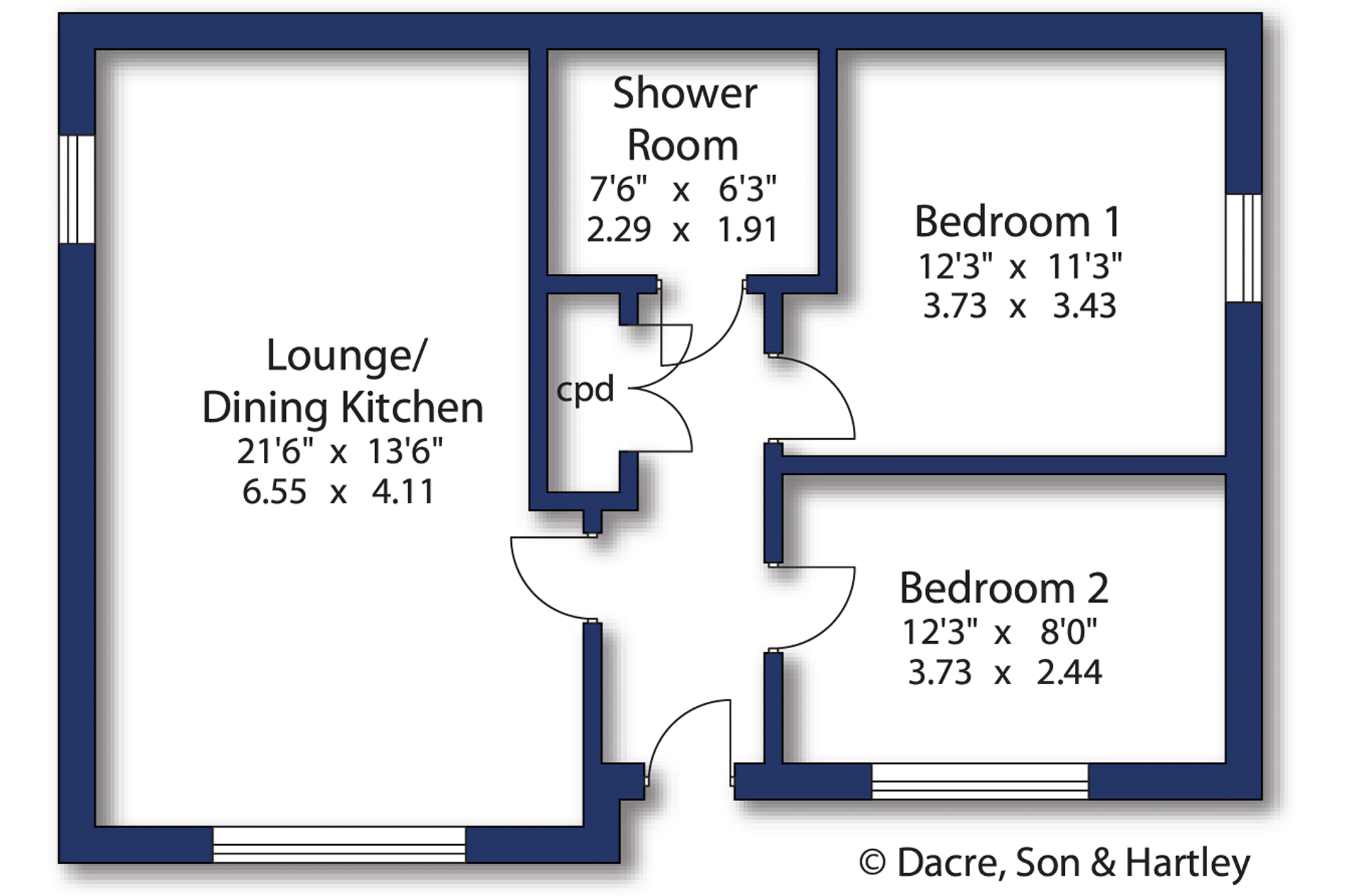 Daisy Cottage, 2C, Old Masons Yard, Lancaster floorplan