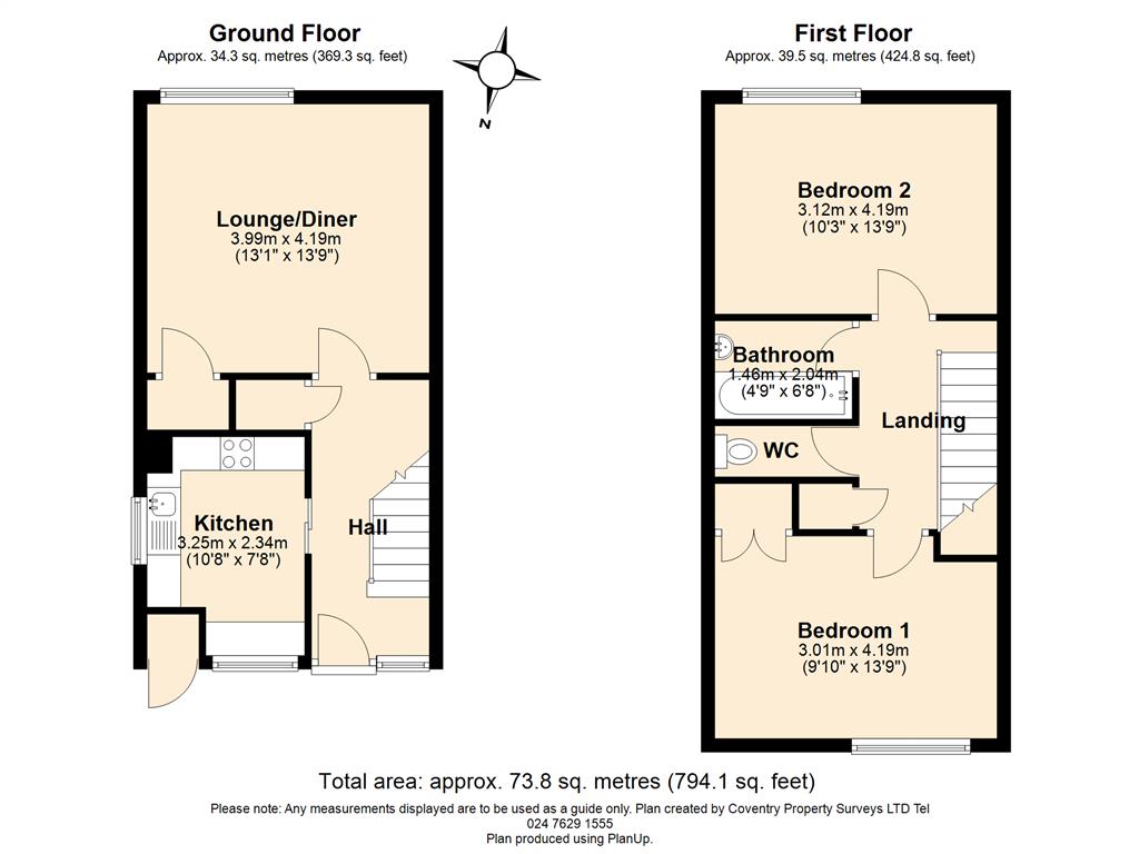 33, John Tofts House, Leicester Row, Coventry floorplan