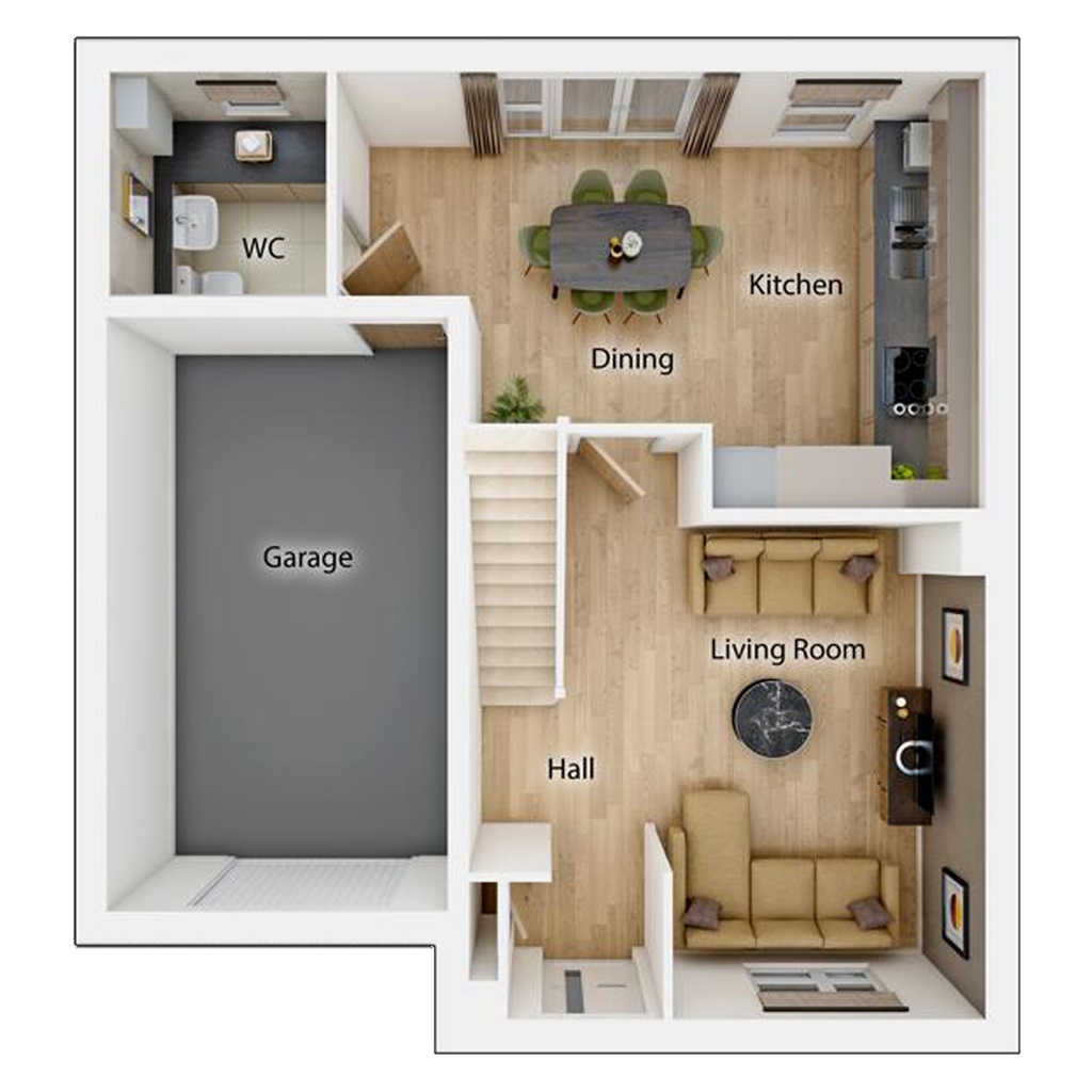 The Chalham - Plot 285, Burdon Manor, Buttonwood Road, Ryhope, Sunderland floorplan