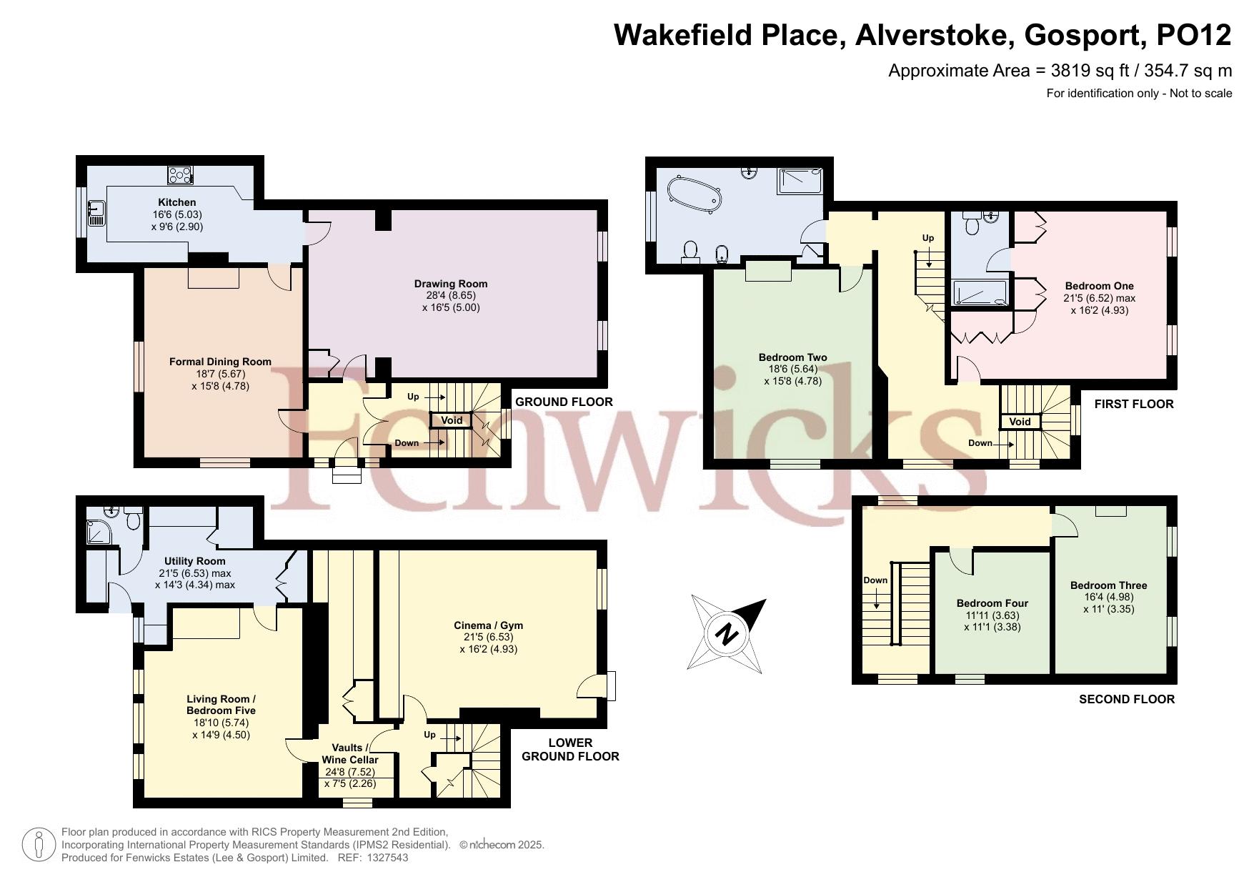 Uxbridge House, 3, Wakefield Place, Gosport floorplan