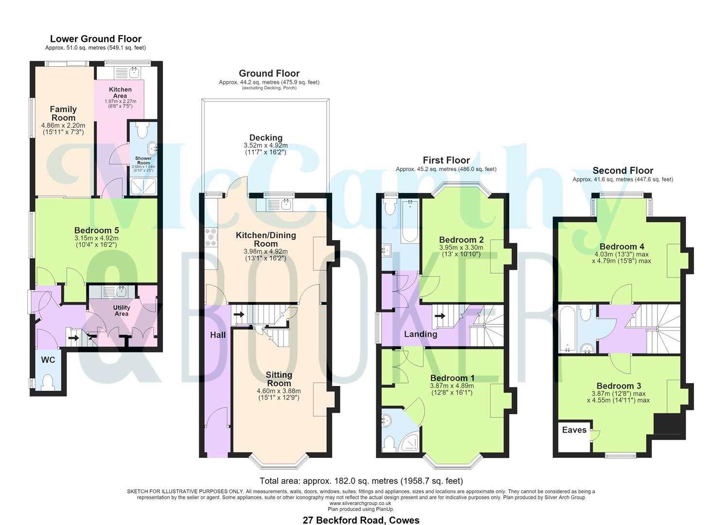 Fairview, 27, Beckford Road, Cowes floorplan