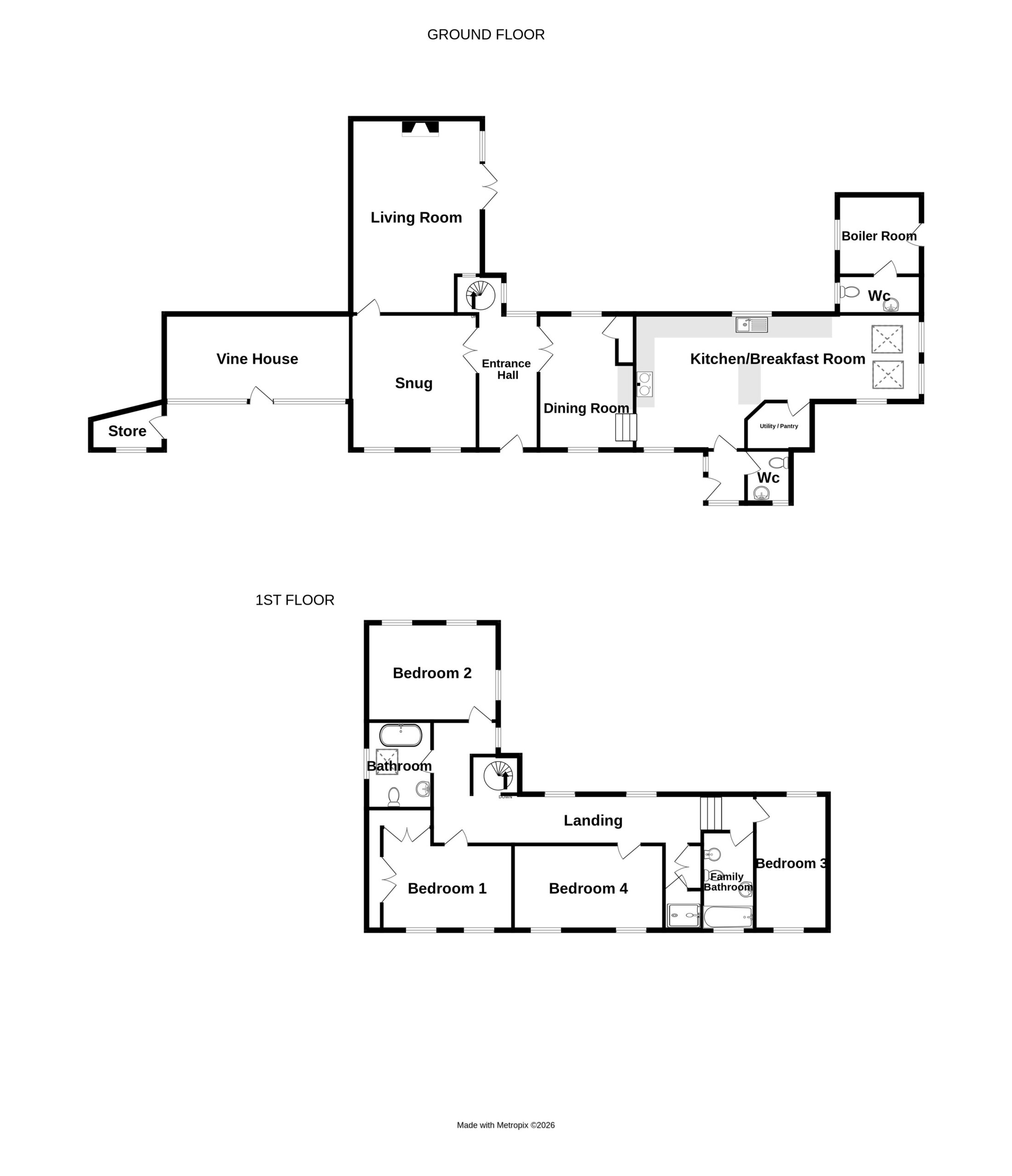 Le Clos de Bas, Rue Des Falles, St Pierre du Bois floorplan