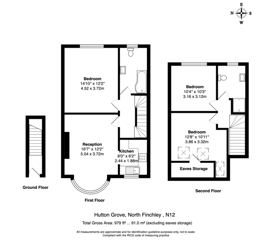 Flat 2, 84, Hutton Grove, North Finchley floorplan