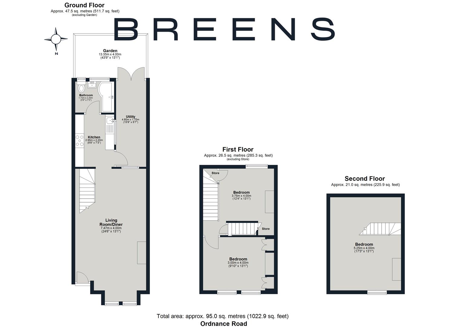 369, Ordnance Road, Enfield floorplan