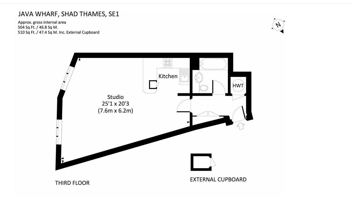 42, Java Wharf, London floorplan