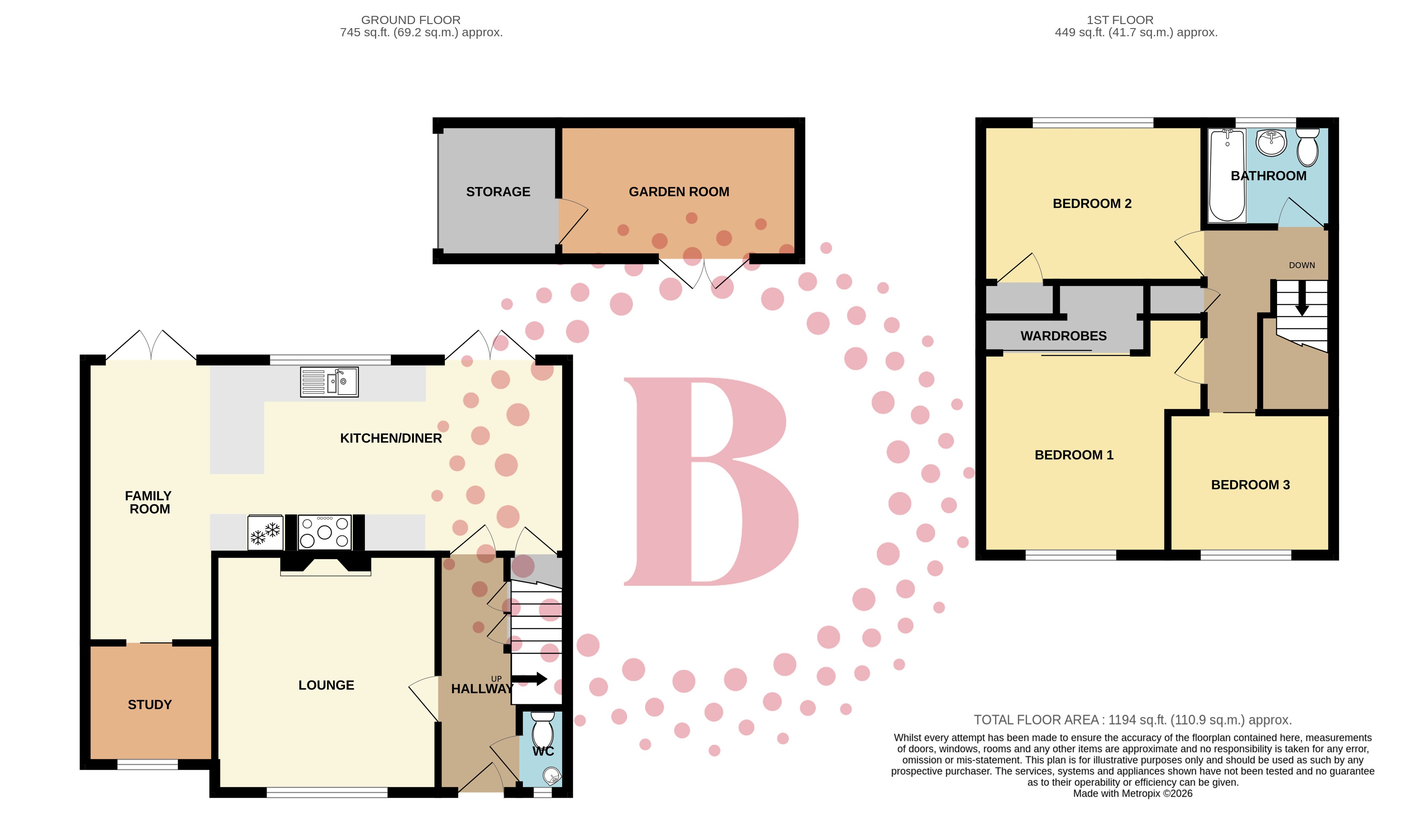 25, Dryden Crescent, Stevenage floorplan