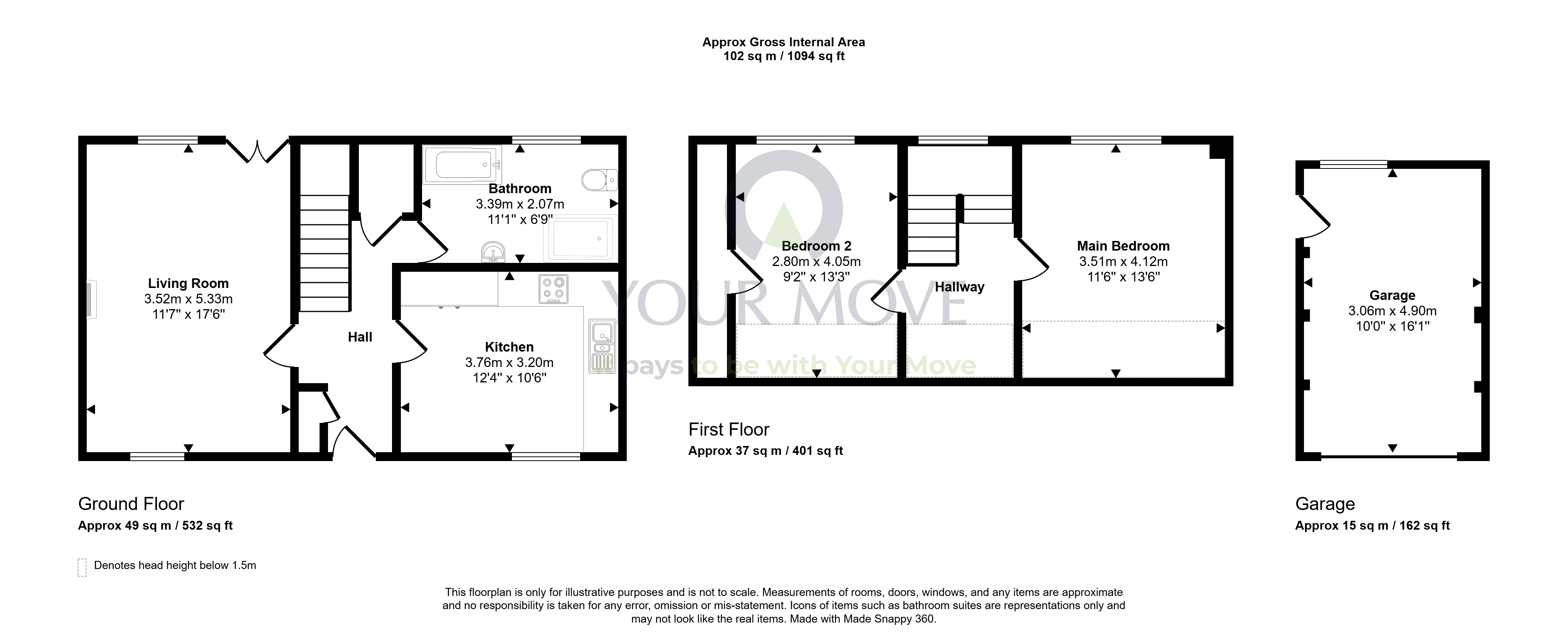 76, Main Street, Newton Stewart floorplan