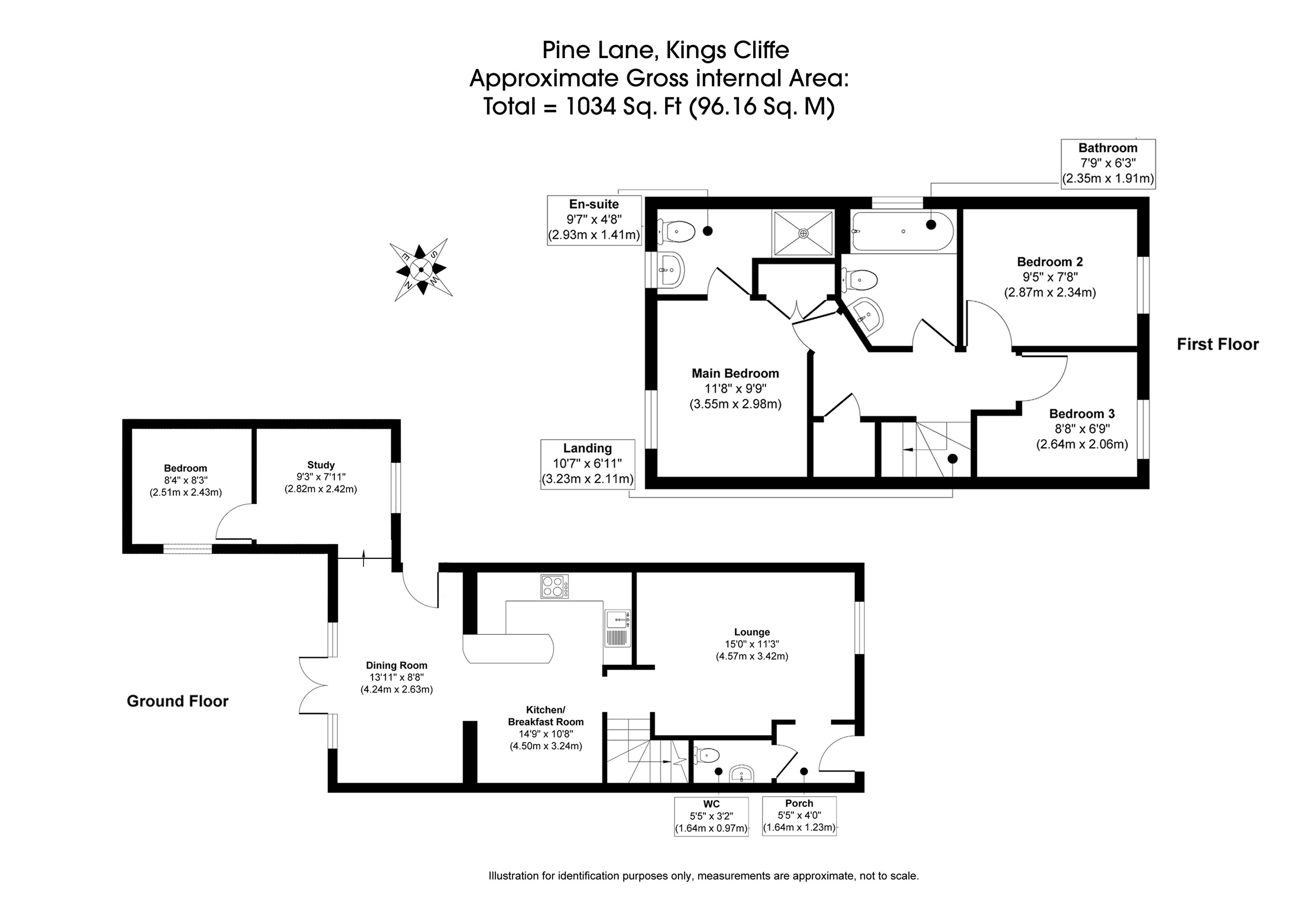 9, Pine Lane, Peterborough floorplan