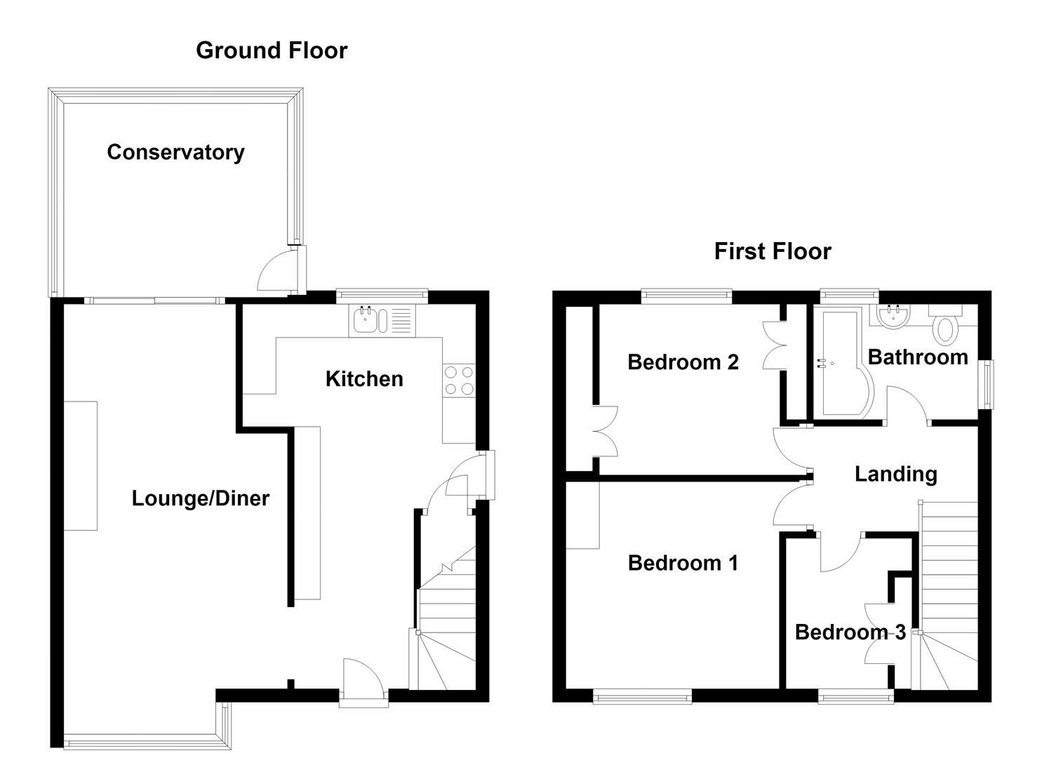 7, Knowle Road, Biddulph floorplan