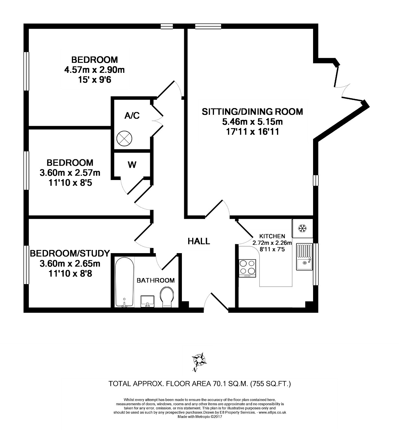16, Ridgemont Close, Oxford floorplan