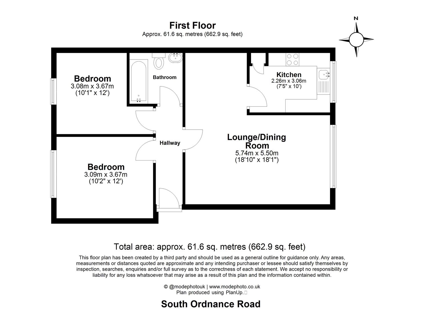 553, South Ordnance Road, Enfield floorplan