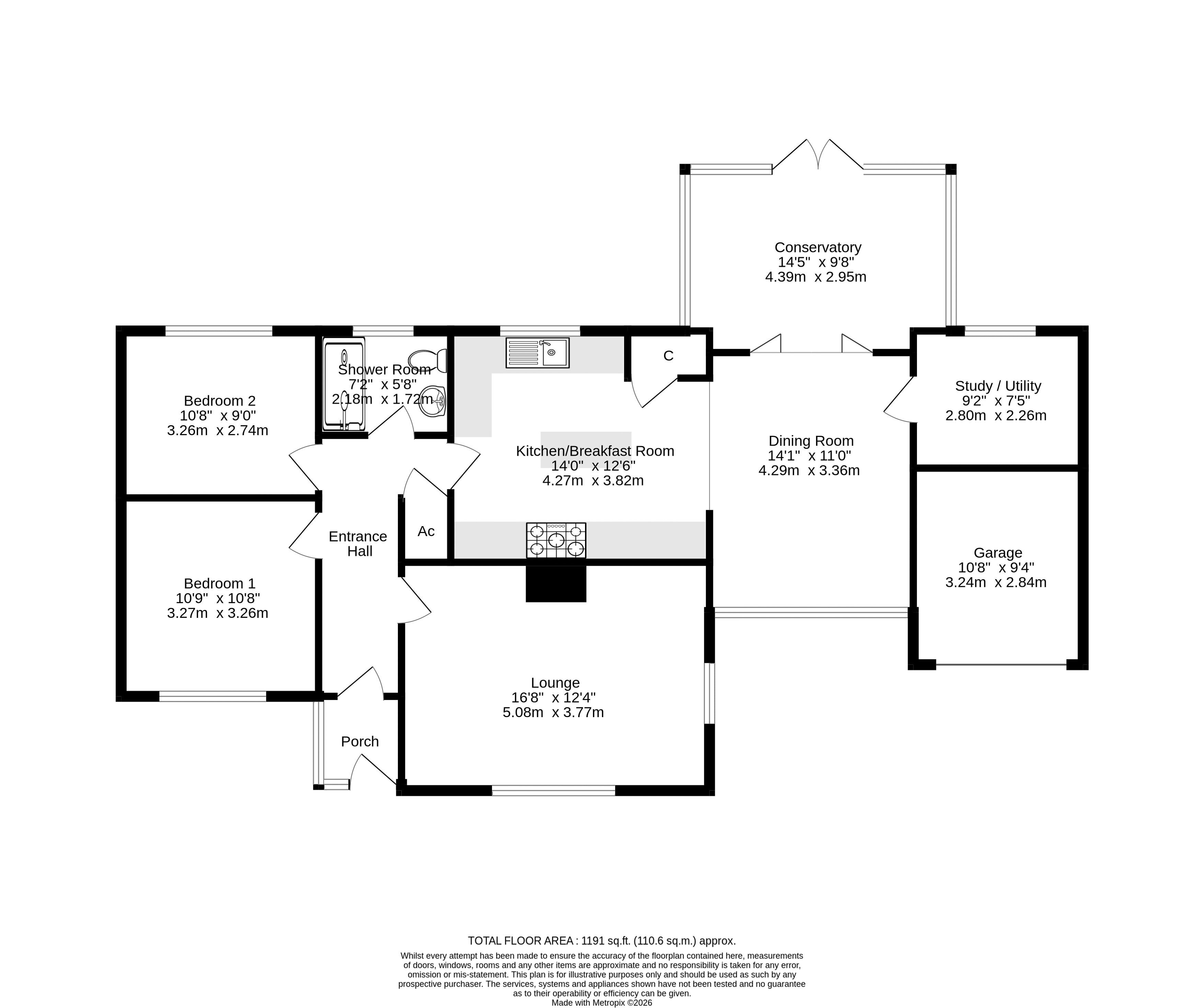 2, Church Close, North Walsham floorplan