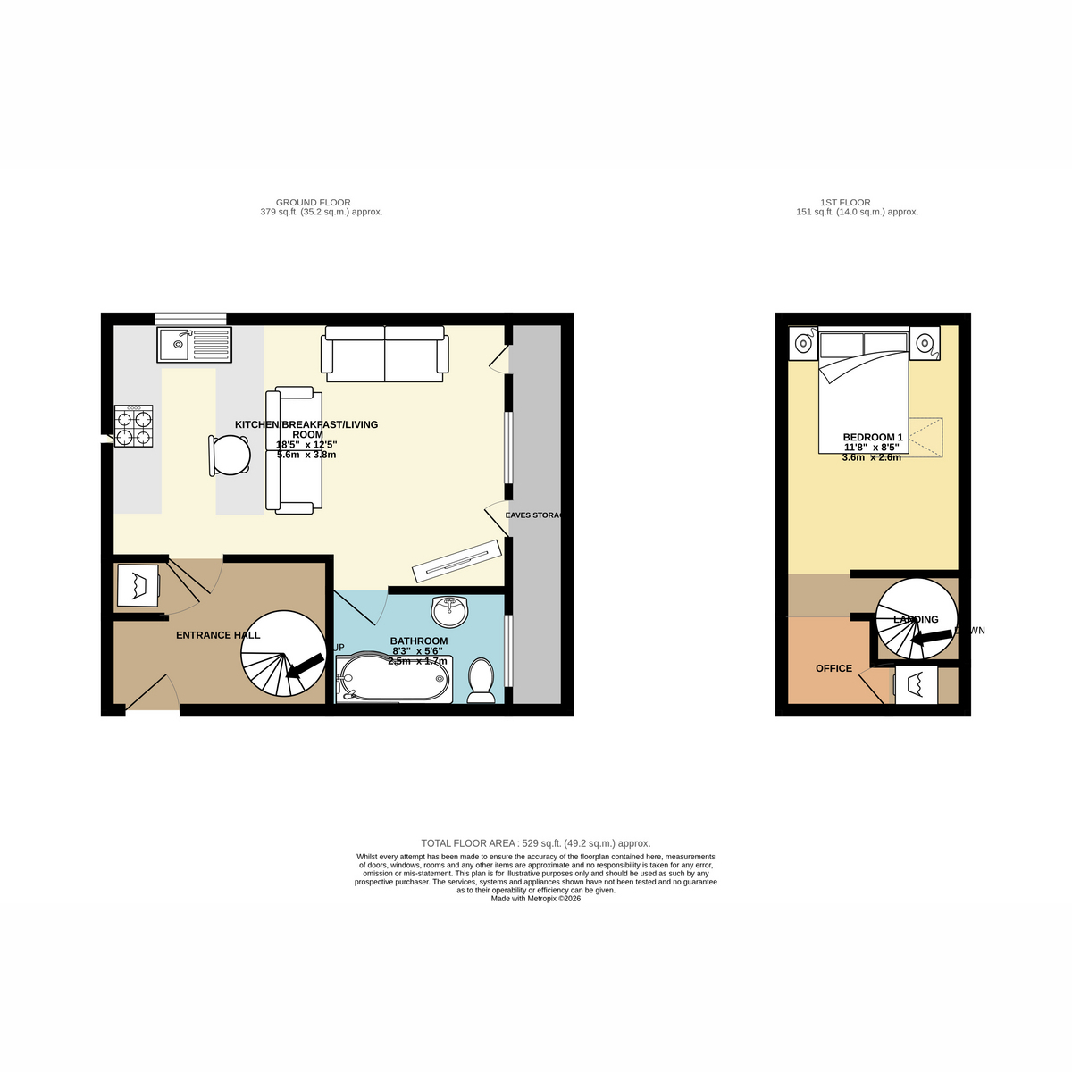 Flat Flat 3, Riverside Apartments, Bridge Street, Lincoln floorplan