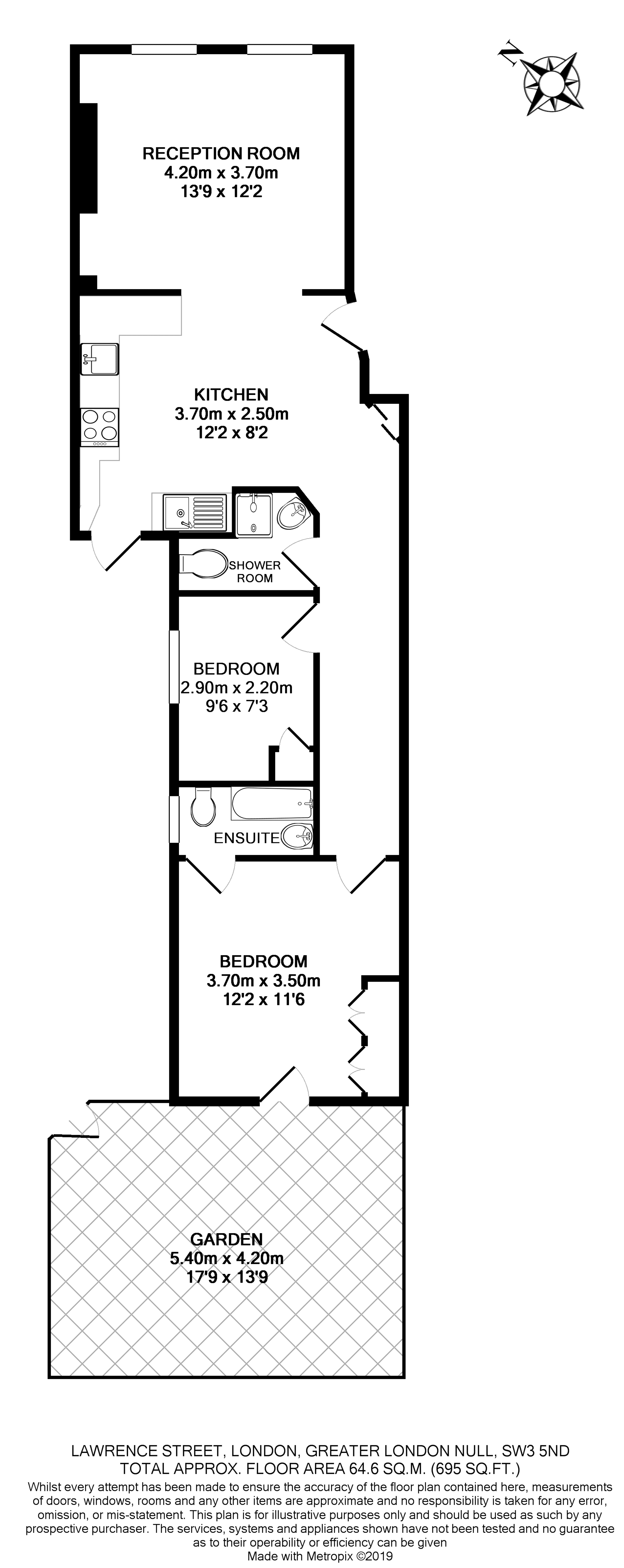2 Bedrooms Flat to rent in Lawrence Street, London SW3