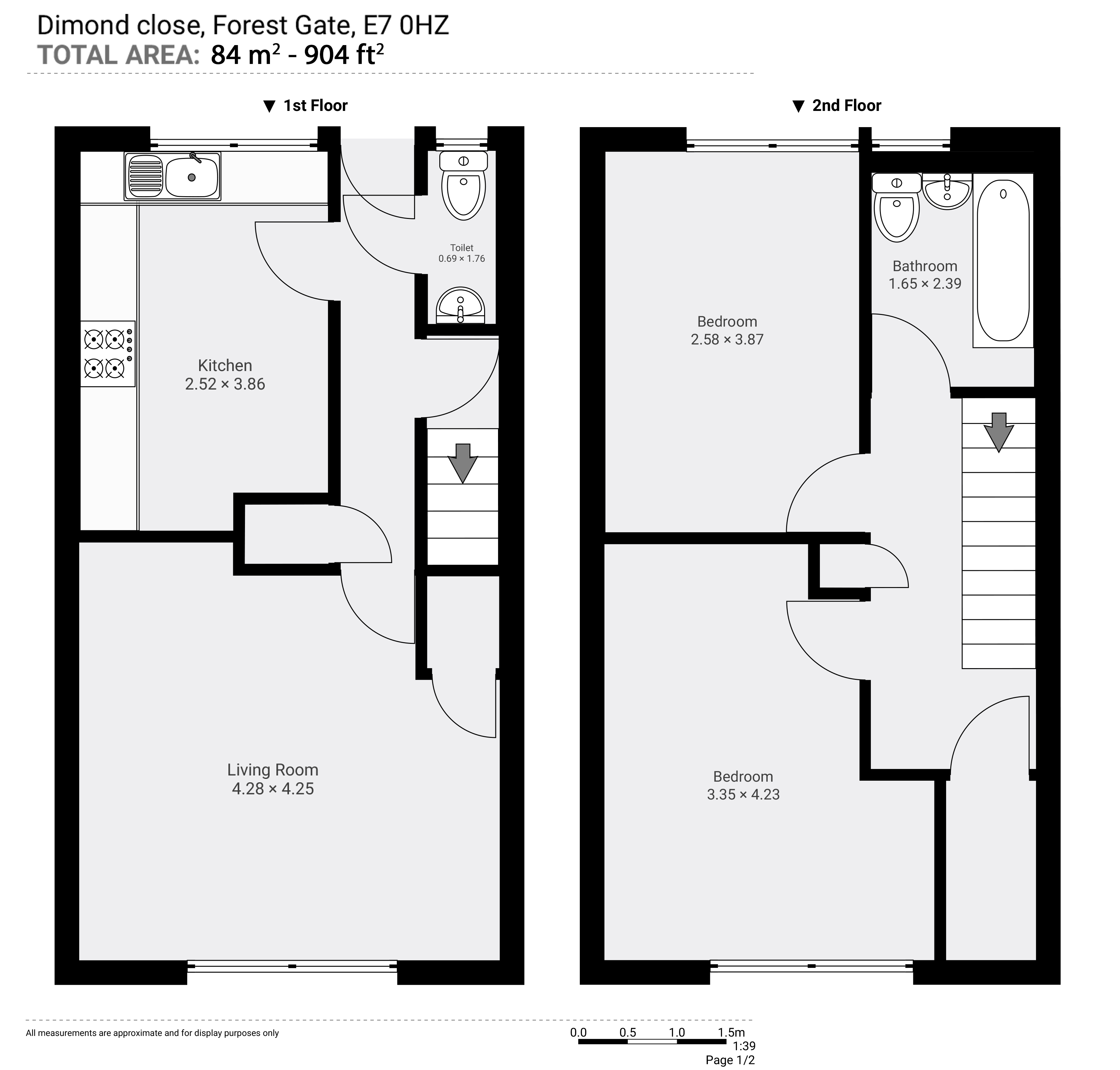 Dimond Close, London floorplan