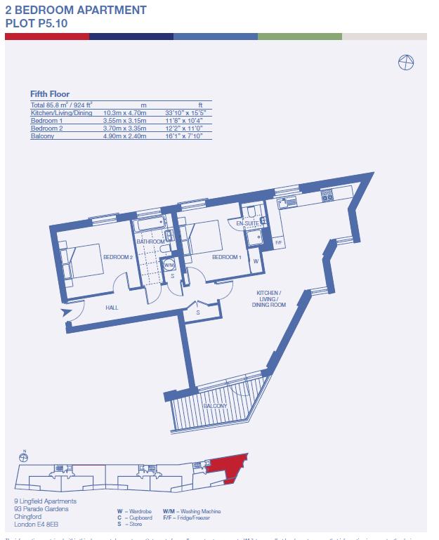 Parade Gardens, London floorplan