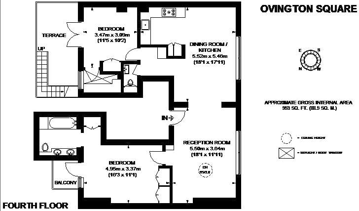 2 Bedrooms Flat to rent in Ovington Square, London SW3