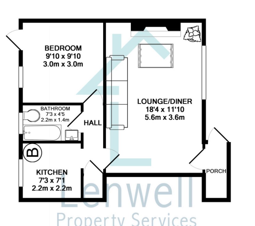 1 Bedrooms Maisonette to rent in Fair Oak Drive, Luton LU2