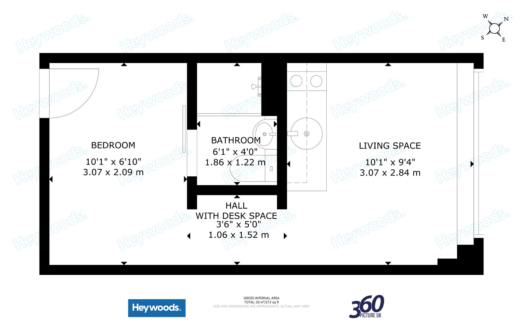 Flat 112, Keele House, Newcastle floorplan