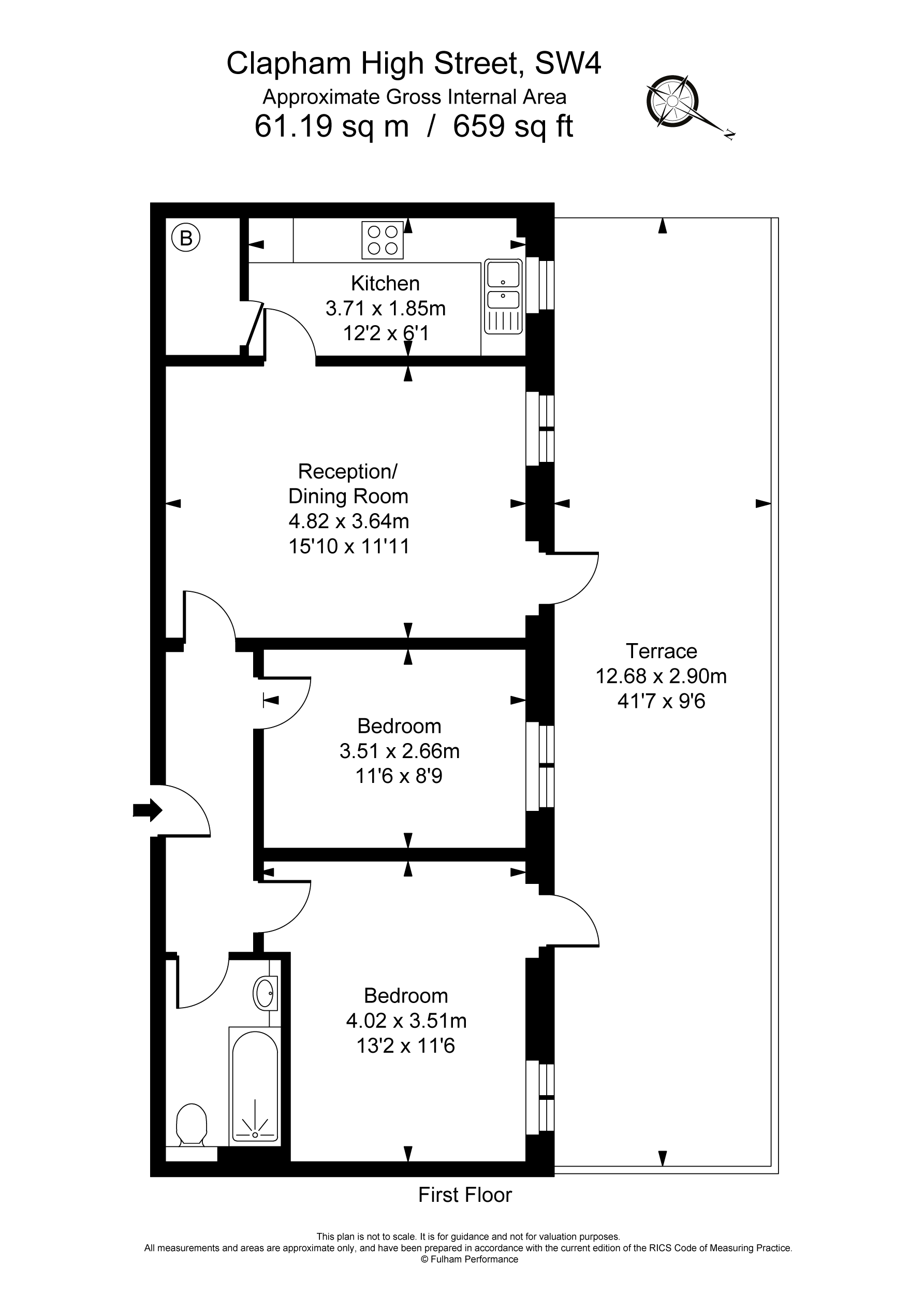 168 Clapham High Street, London, SW4 floorplan