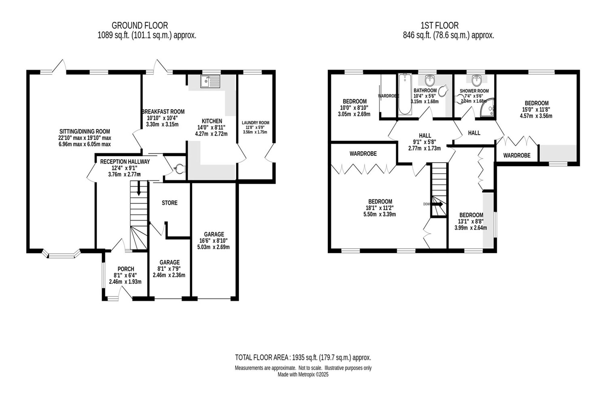 8 Meadow Close, High Peak floorplan