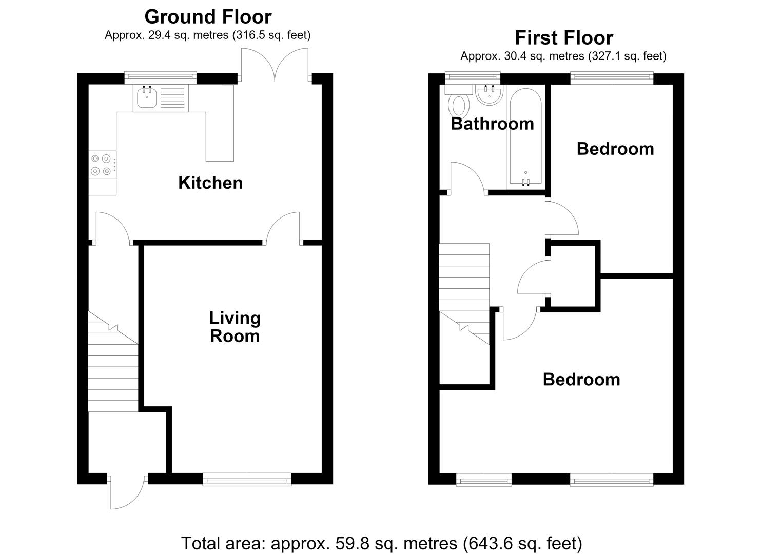 19, Llys Close, Oswestry floorplan
