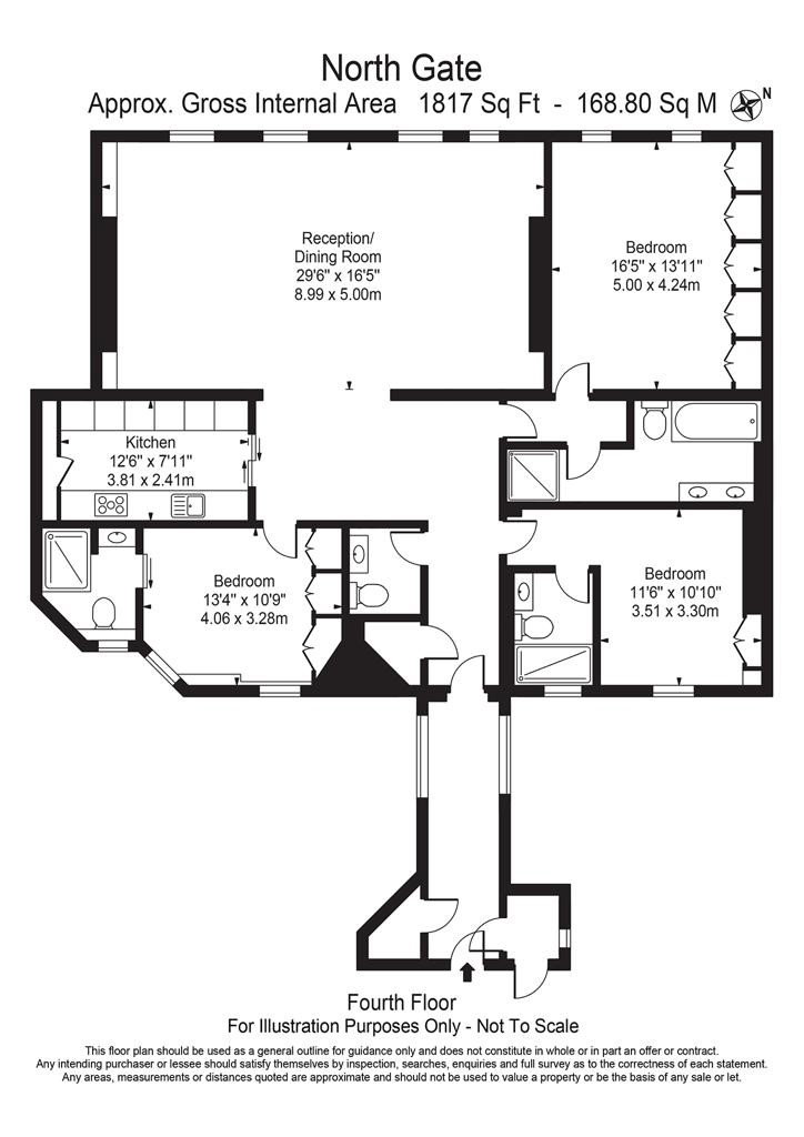 3 Bedrooms Flat for sale in North Gate, Prince Albert Road, St John's Wood NW8