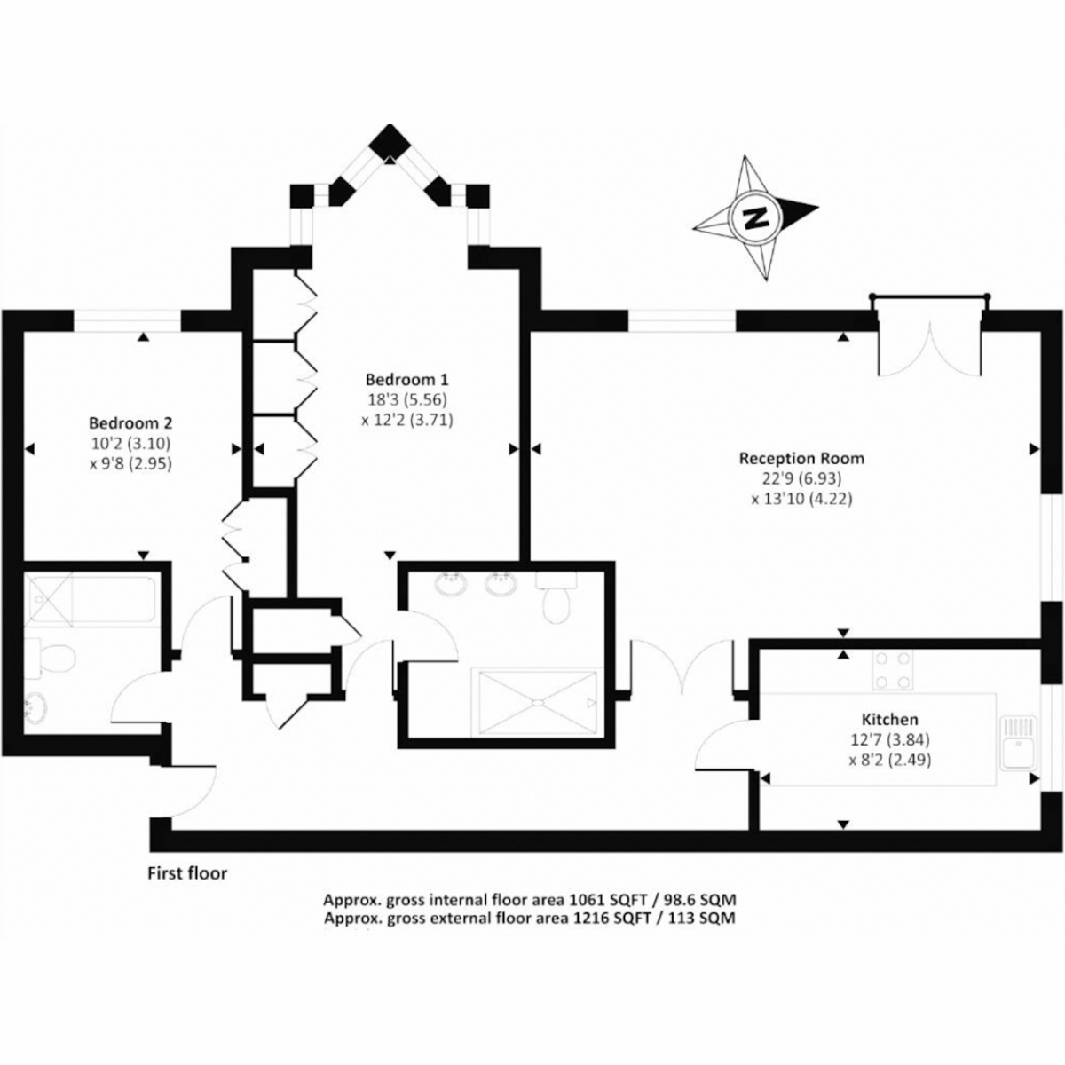 Riverside Gardens, London floorplan