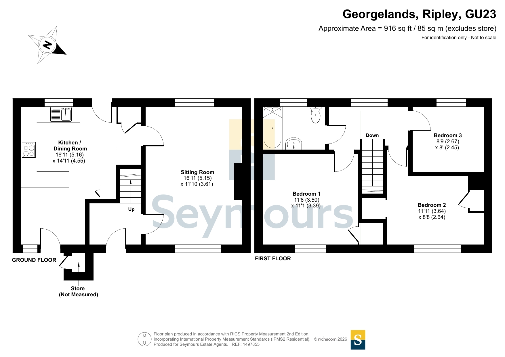 74, Georgelands, Surrey floorplan