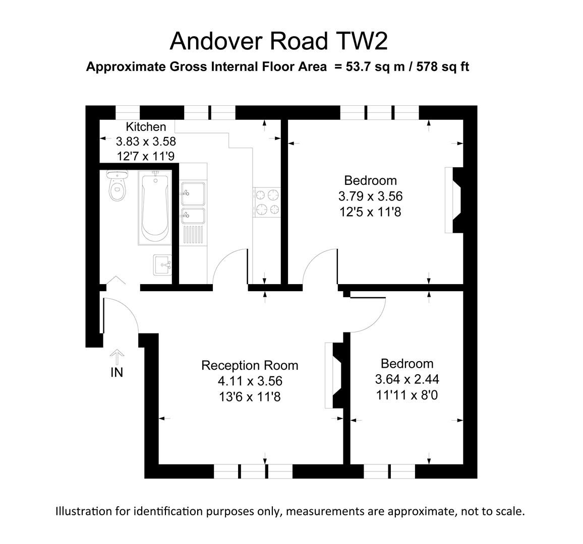 117,, Andover Road, Twickenham floorplan