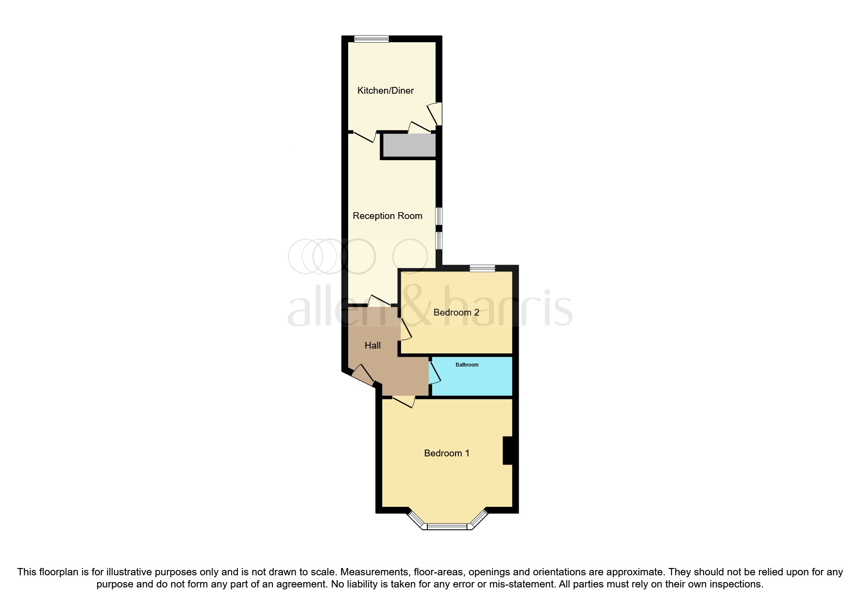 Flat 1, 2, Claude Place, Cardiff floorplan