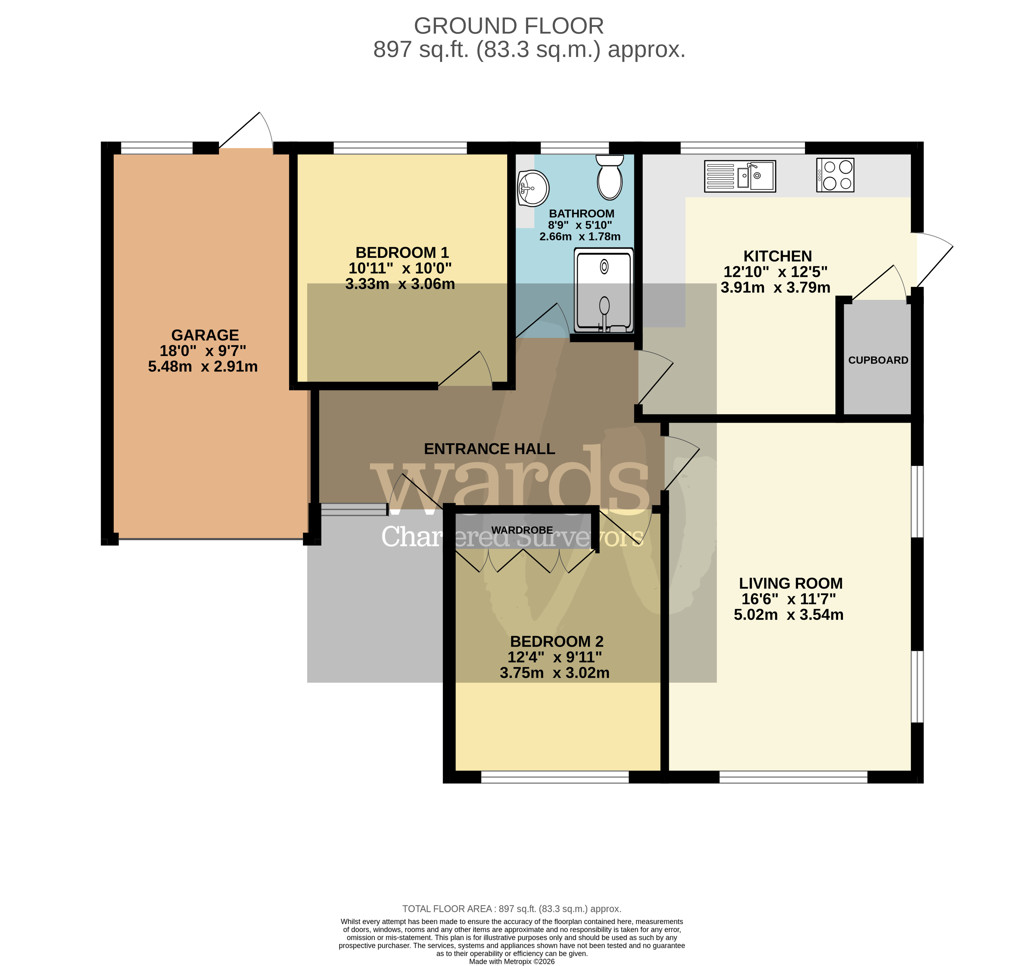 Hill Rise, Burbage floorplan