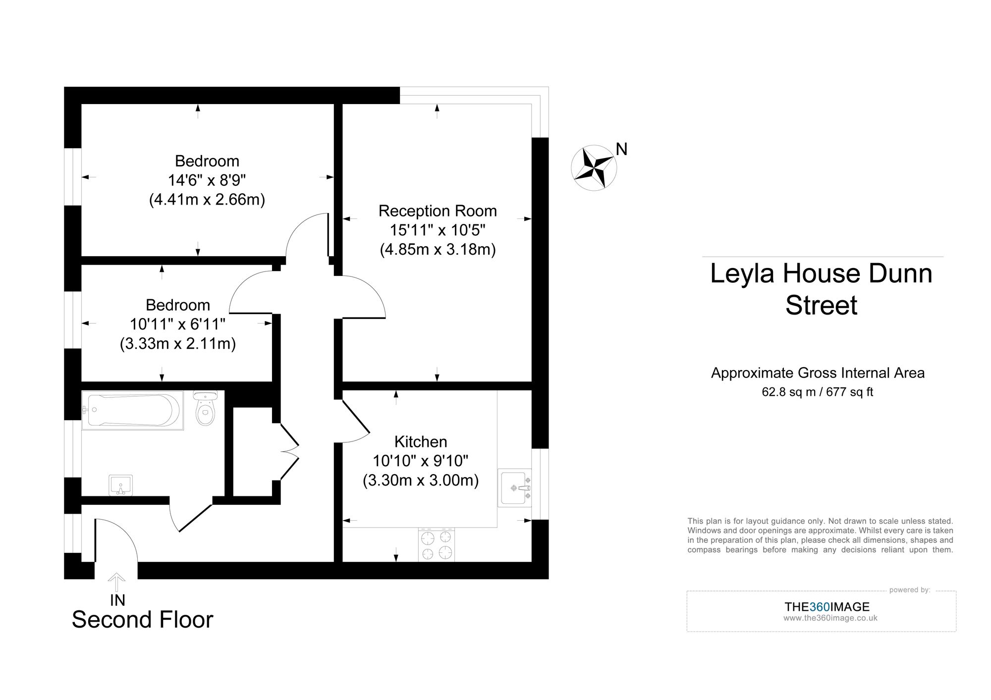 Flat 7, Leyla House, London floorplan