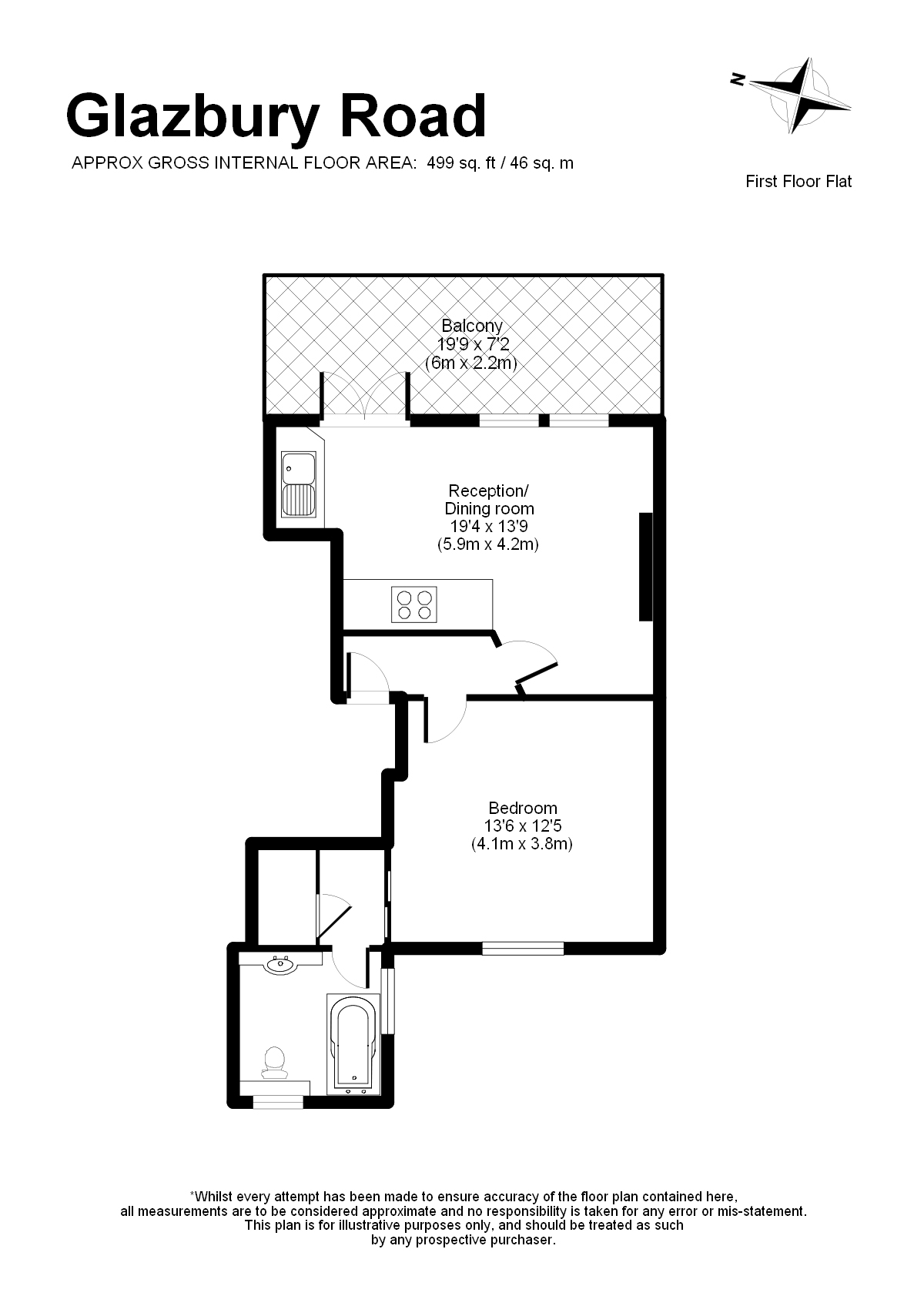 1 Bedrooms Flat to rent in Glazbury Road, London W14