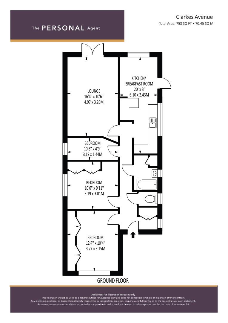 Clarkes Avenue, Worcester Park KT4, 3 bedroom detached bungalow for