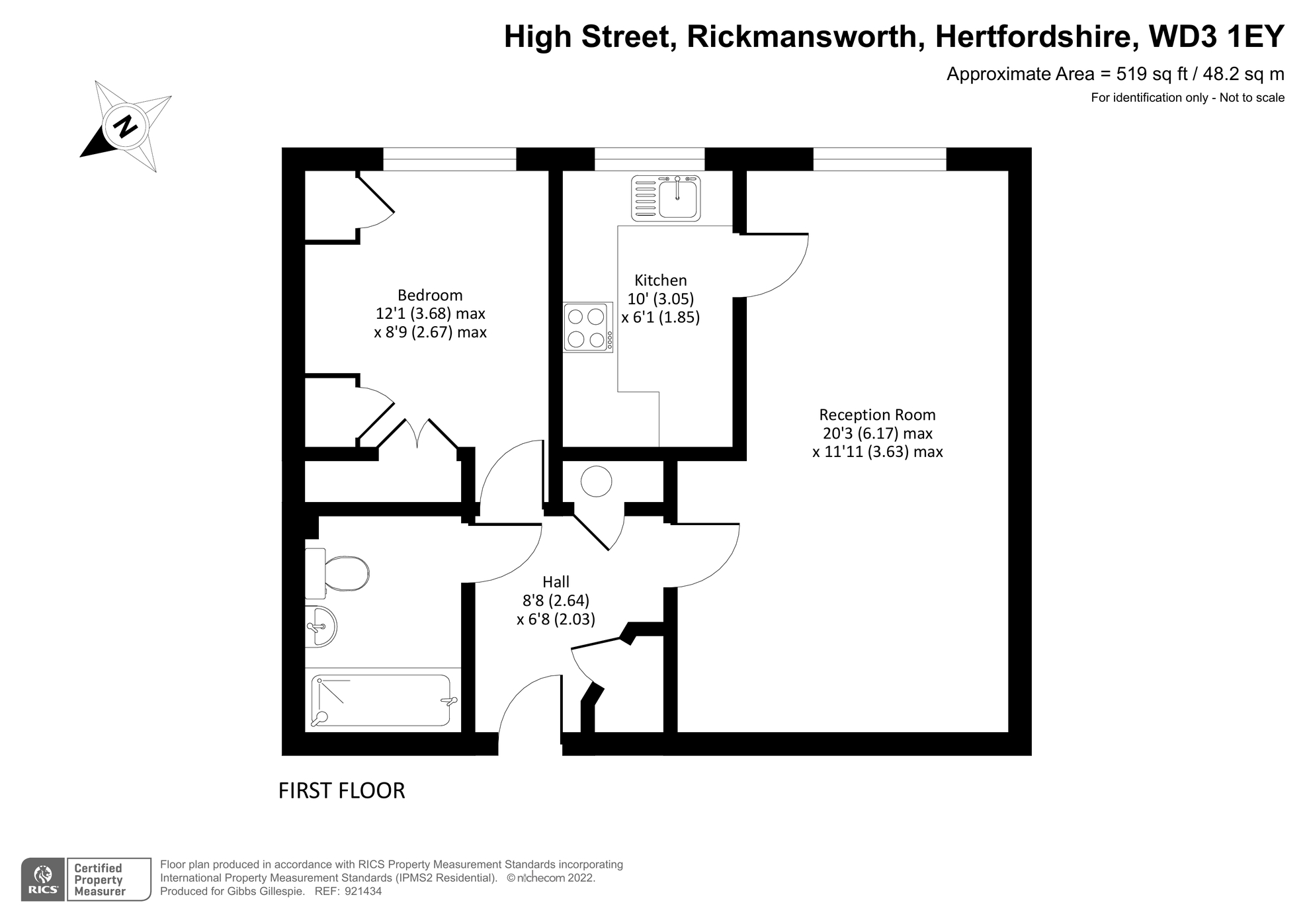 Hutchings Lodge, Rickmansworth WD3, 1 bedroom flat to rent 64568709