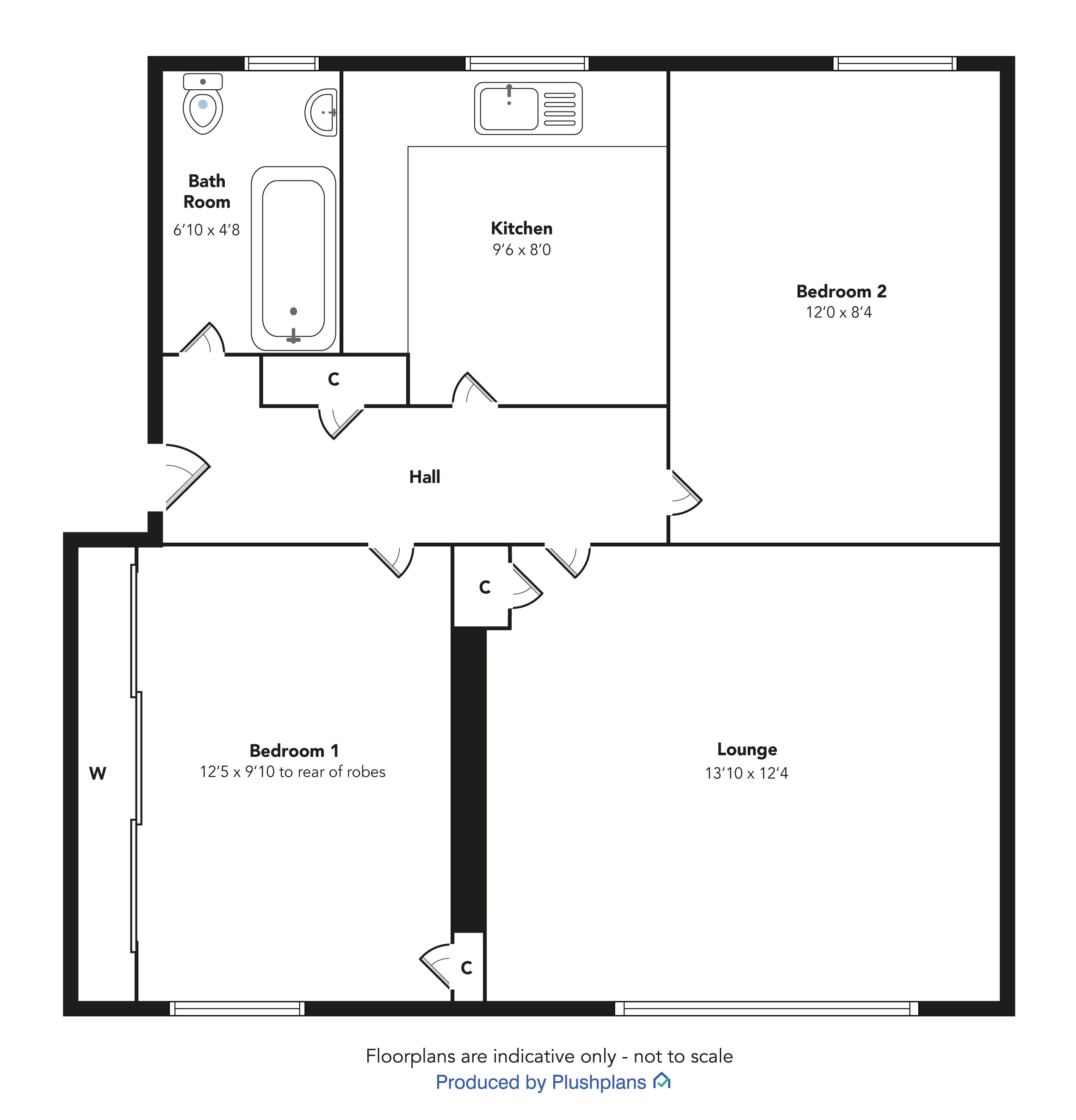 0/2 51 Bruce Road, Paisley, PA3 4SL floorplan