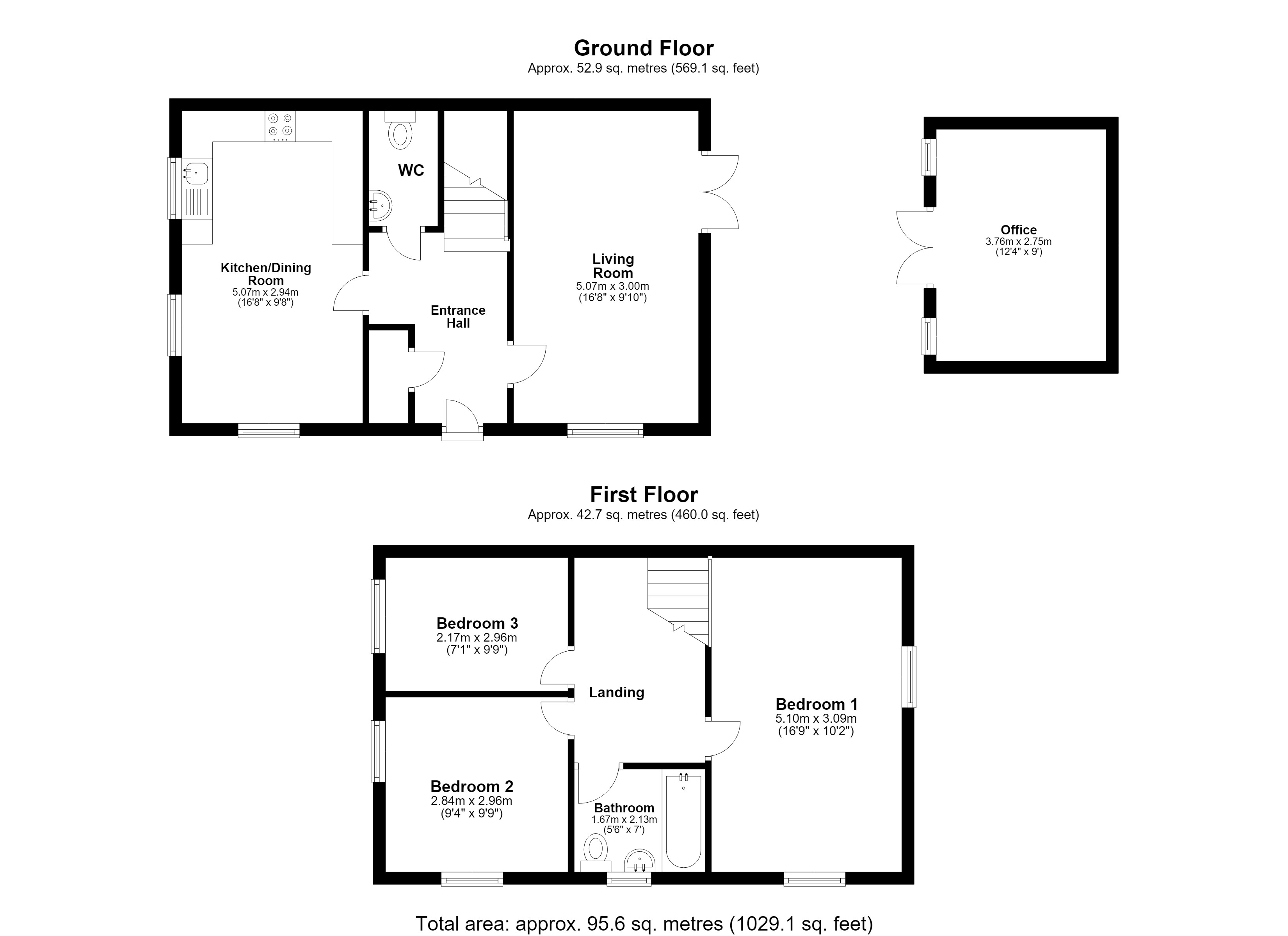 68, Longships Drive, Bletchley floorplan