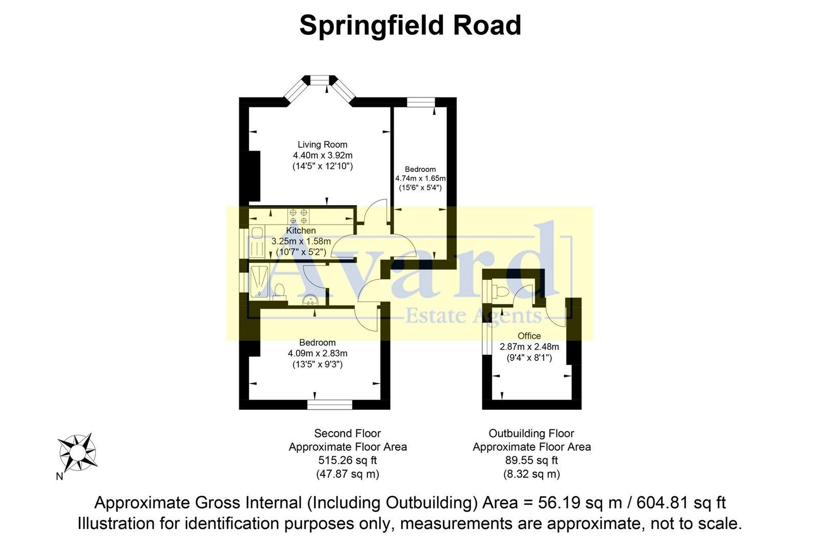 Flat 3, 23, Springfield Road, Brighton floorplan
