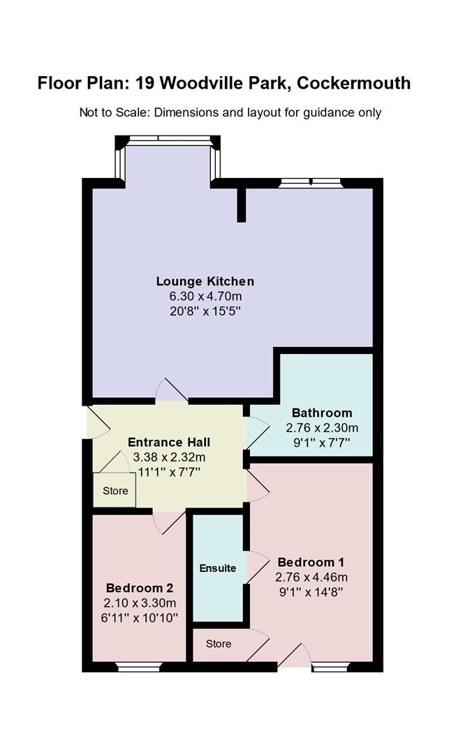 19, Woodville Park, Cockermouth floorplan
