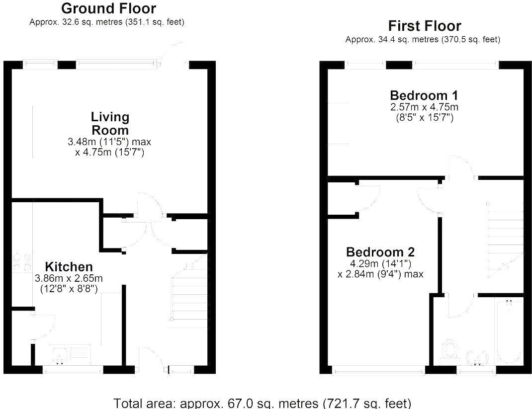 283, Western Way, Western Way, Hertfordshire, floorplan