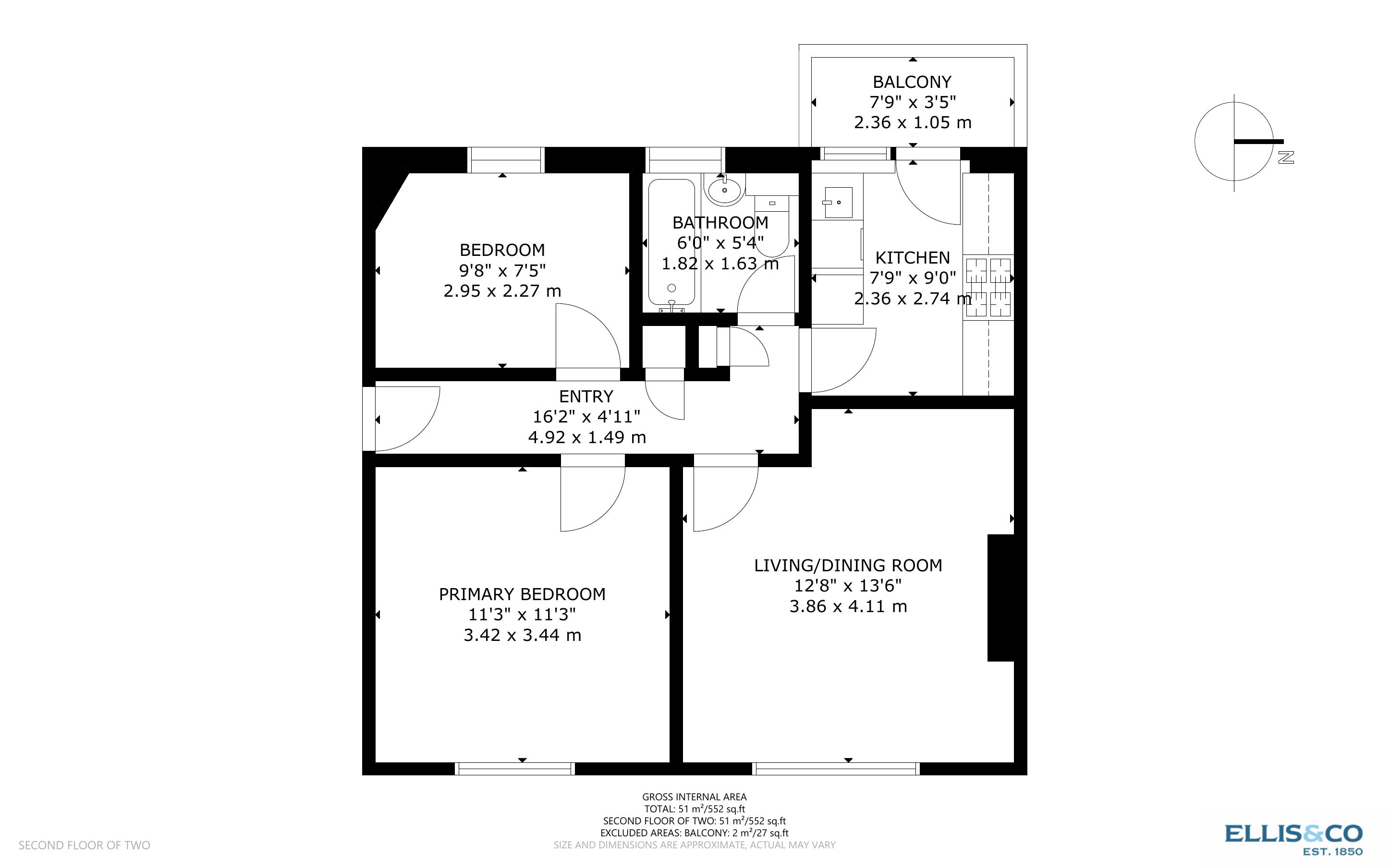 12, Carlyon Mansions, Wembley floorplan