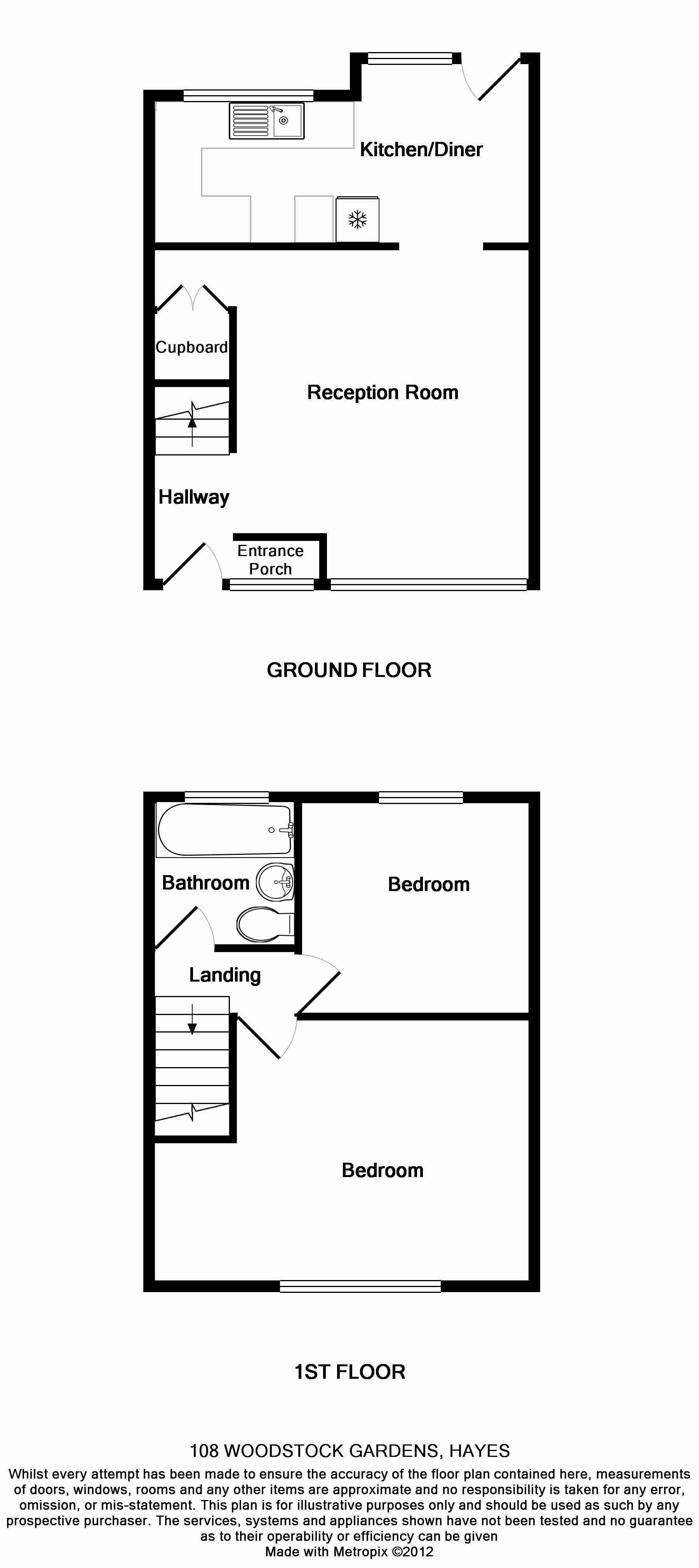 2 Bedrooms  to rent in Woodstock Gardens, Hayes, Middlesex UB4