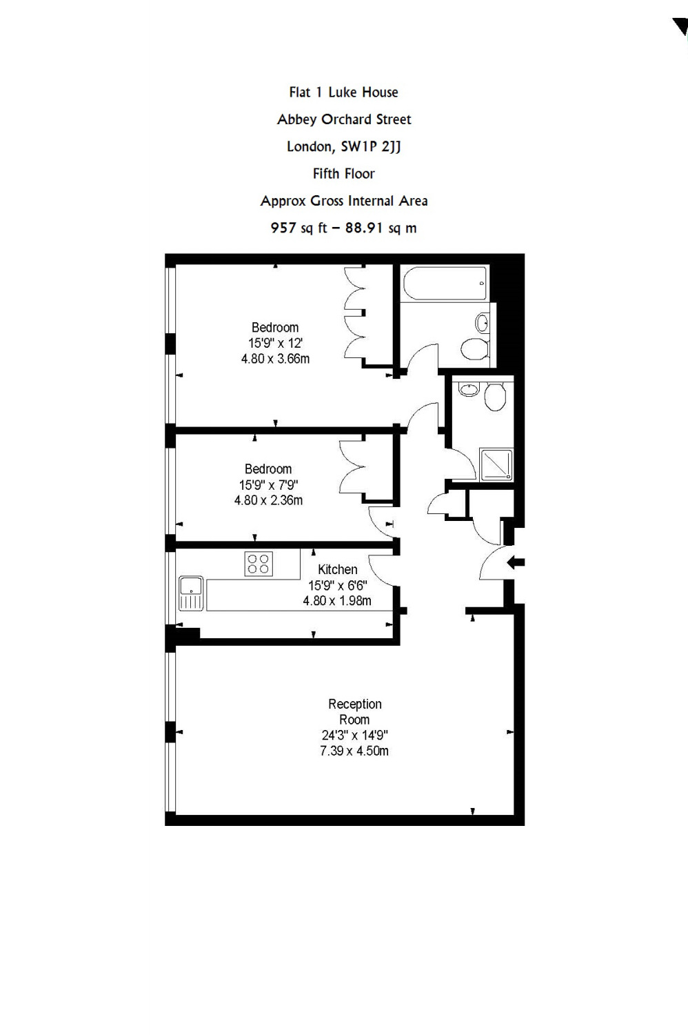 2 Bedrooms Flat to rent in Abbey Orchard Street, London SW1P