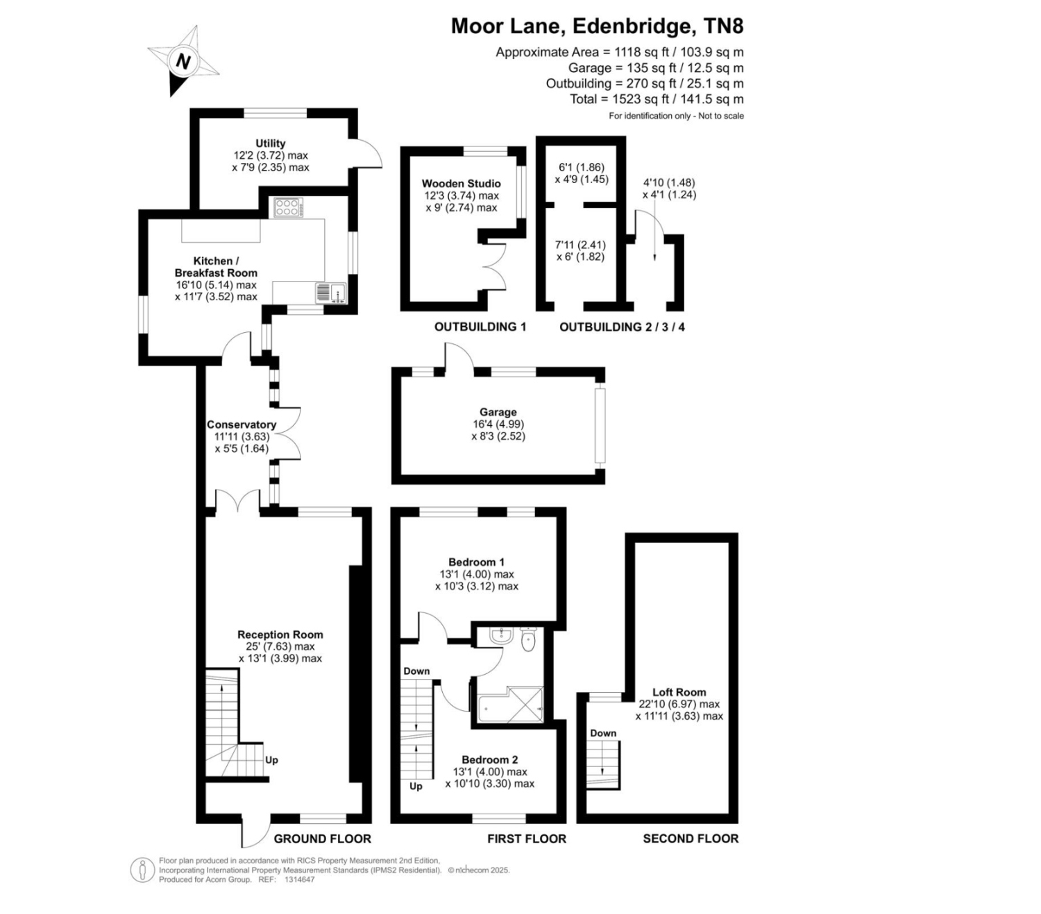 2, Prinkham Cottages Moor Lane, Marsh Green, Edenbridge floorplan