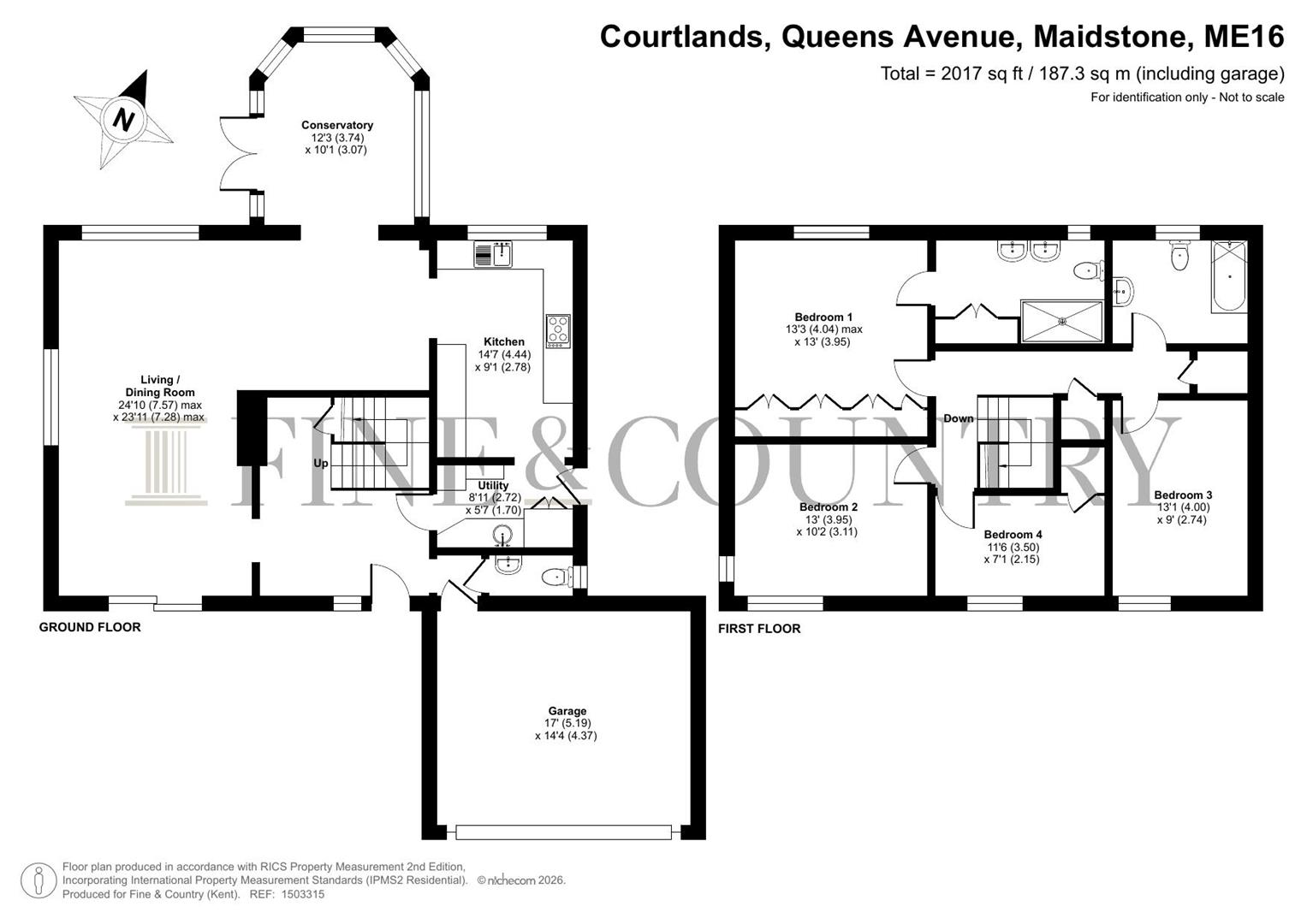 Courtlands, Queens Avenue, Maidstone floorplan