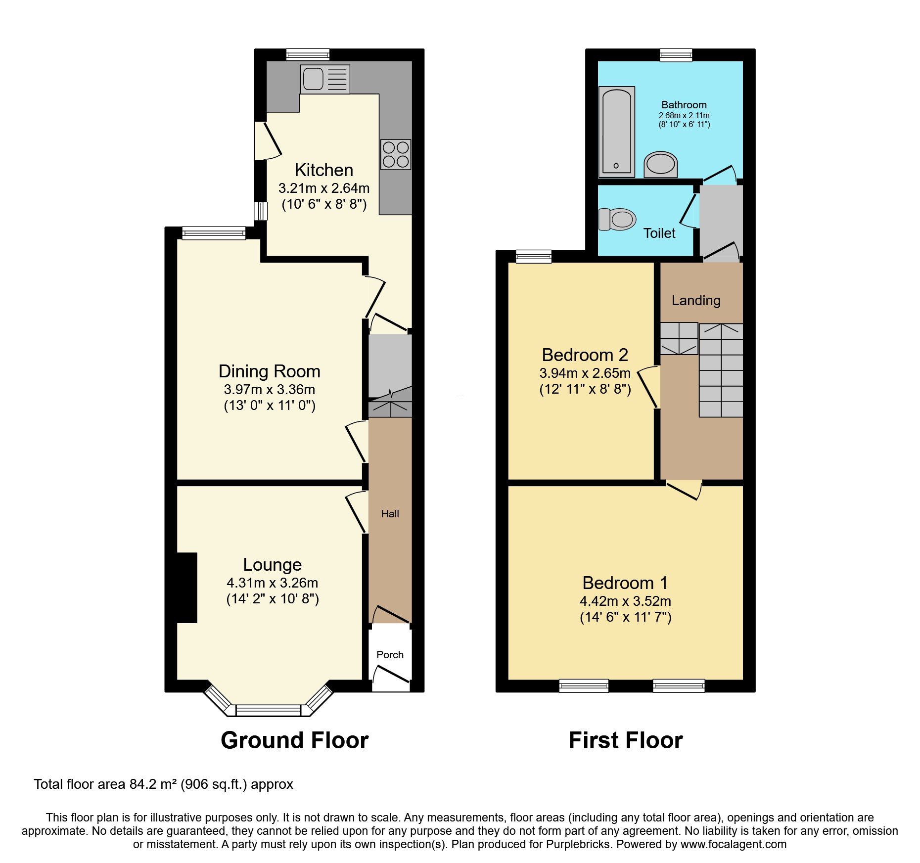 16, Portland Road, Blackpool floorplan