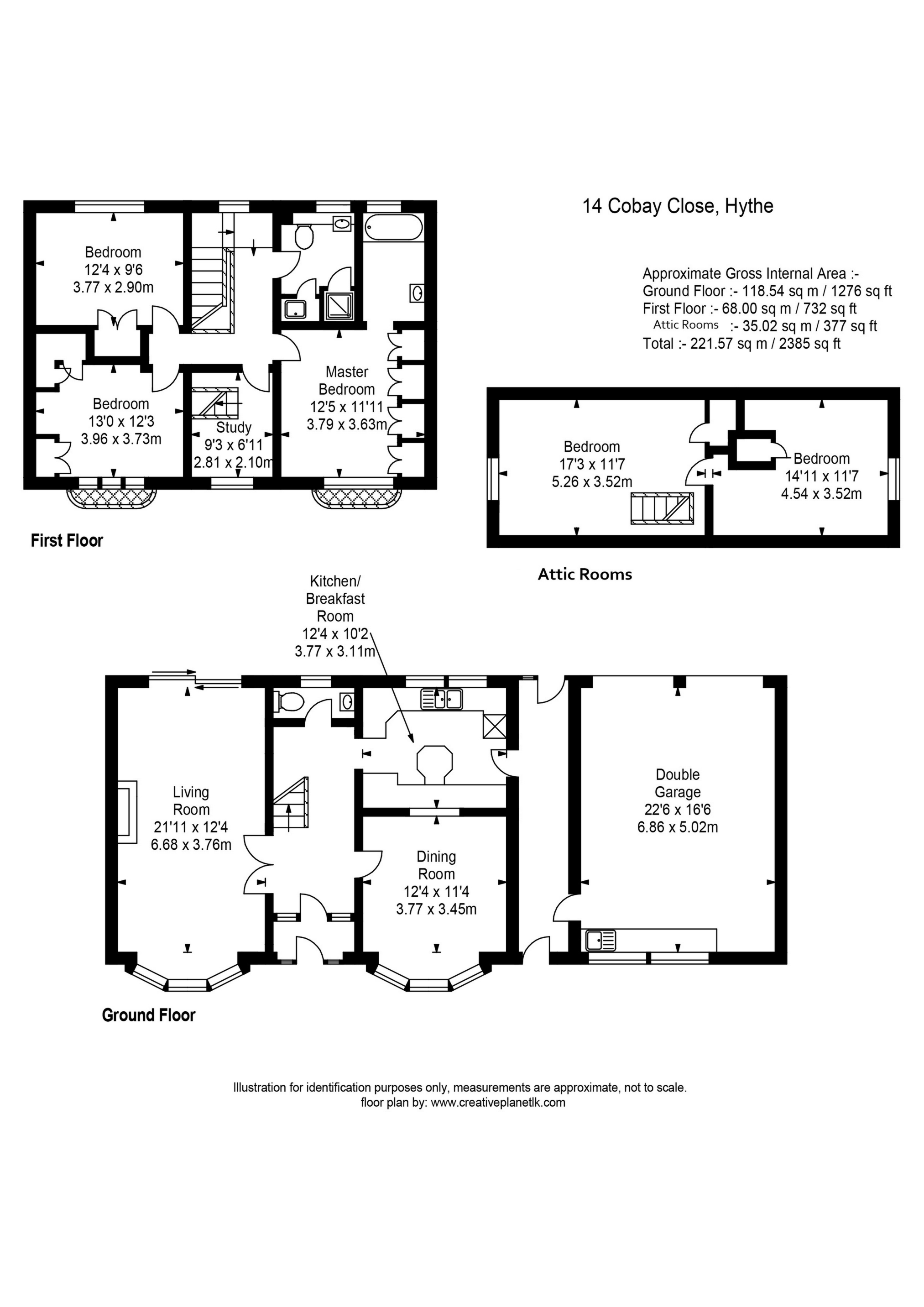 14, Cobay Close, Hythe floorplan